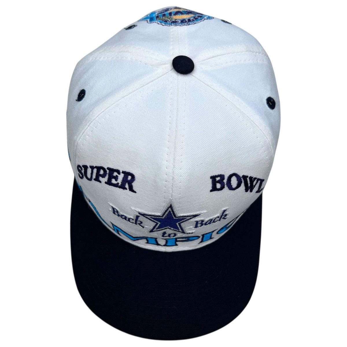 Logo 7 Vintage 1994 Cowboys Super Bowl XXVIII Champions Snapback Size ONE SIZE - 7 Thumbnail