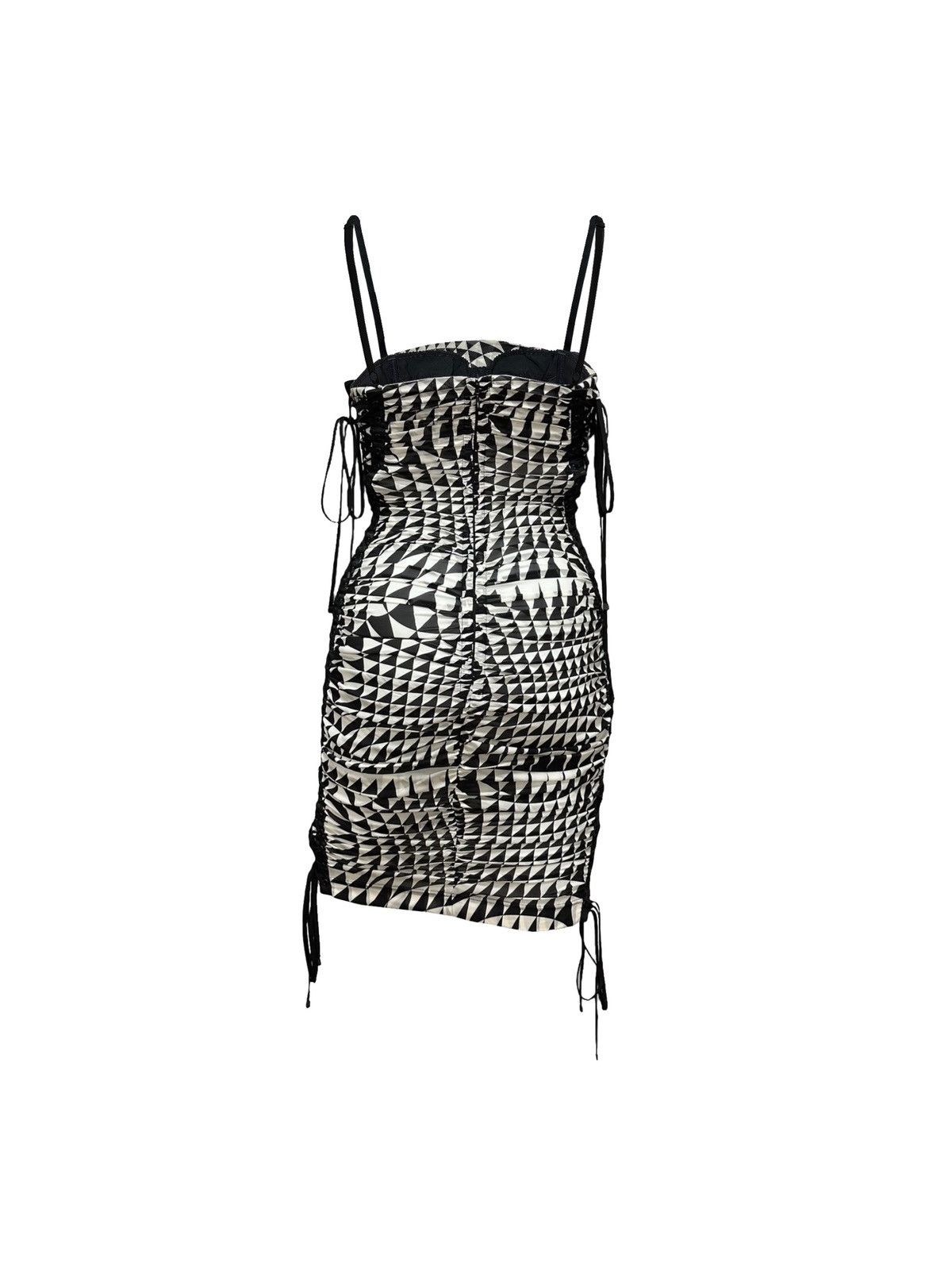 Dolce & Gabbana DOLCE&GABBANA F/W 2003 Psychedelic Print Laced Up Mini Dress Size M / US 6-8 / IT 42-44 - 2 Thumbnail
