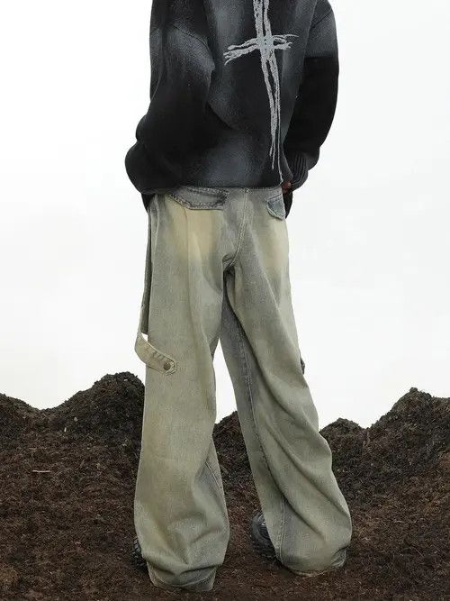 Flannel Opium Baggy Denim Jeans y2k Size US 30 / EU 46 - 9 Thumbnail