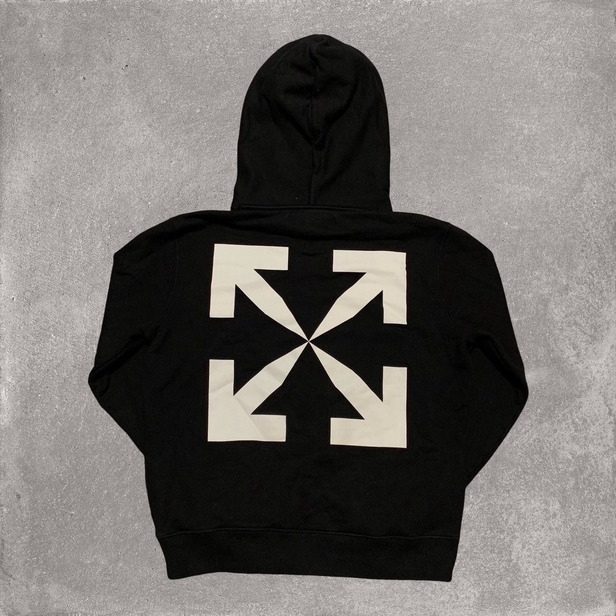 Off-White Off White Medium Pascal Arrows Black Hoodie Virgil Abloh Size US M / EU 48-50 / 2 - 2 Thumbnail
