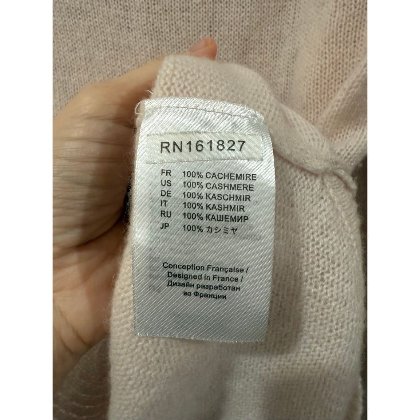 Grand Scheme Estheme V-neck cashmere light pink sweater size Small Size S / US 4 / IT 40 - 4 Thumbnail
