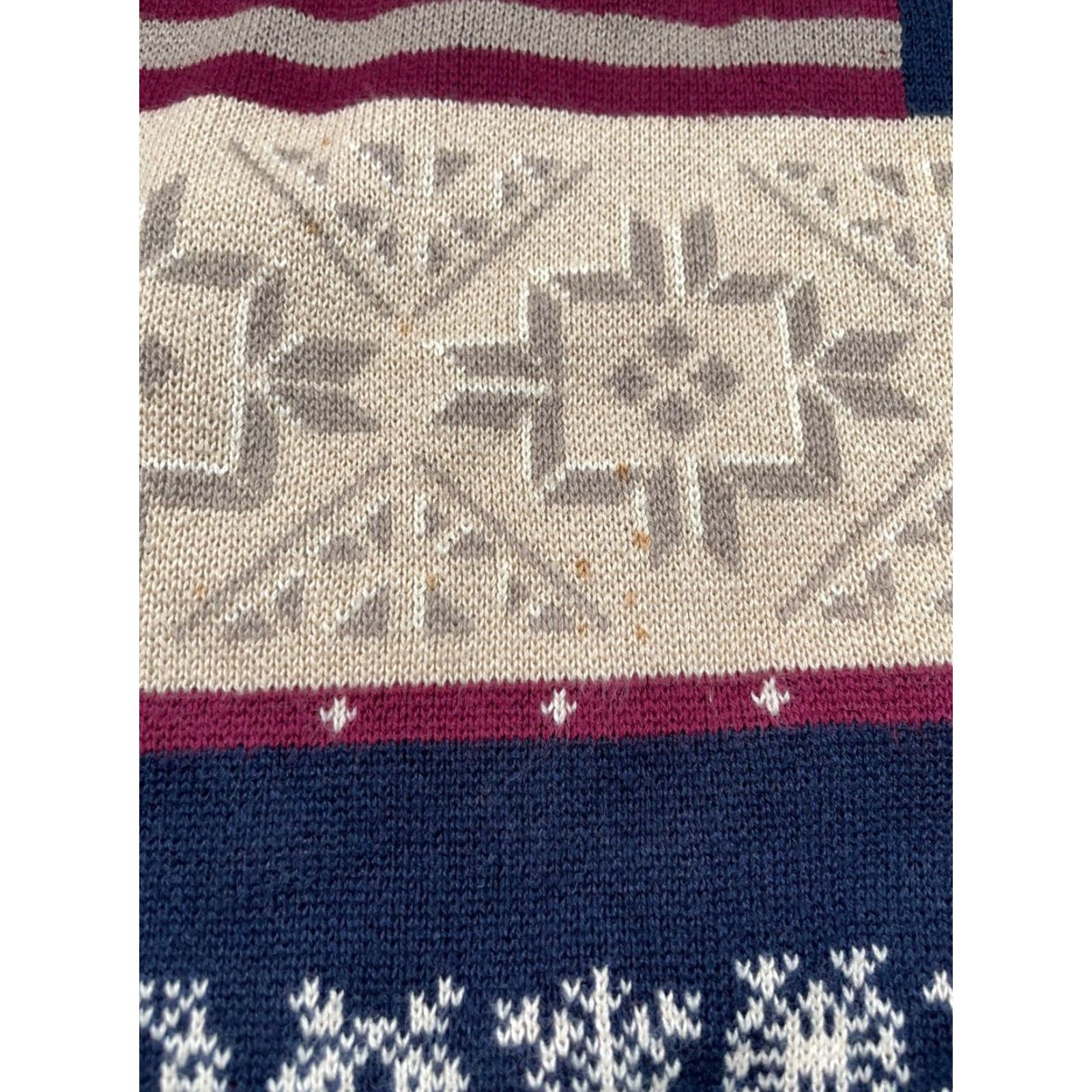 Bugle Boy VINTAGE Bugle Boy Sweater Men XL Blue American Flag Snowflake Pattern Lightweight Cotton Crew Neck Oversized Pullover Retro Size US XL / EU 56 / 4 - 5 Thumbnail