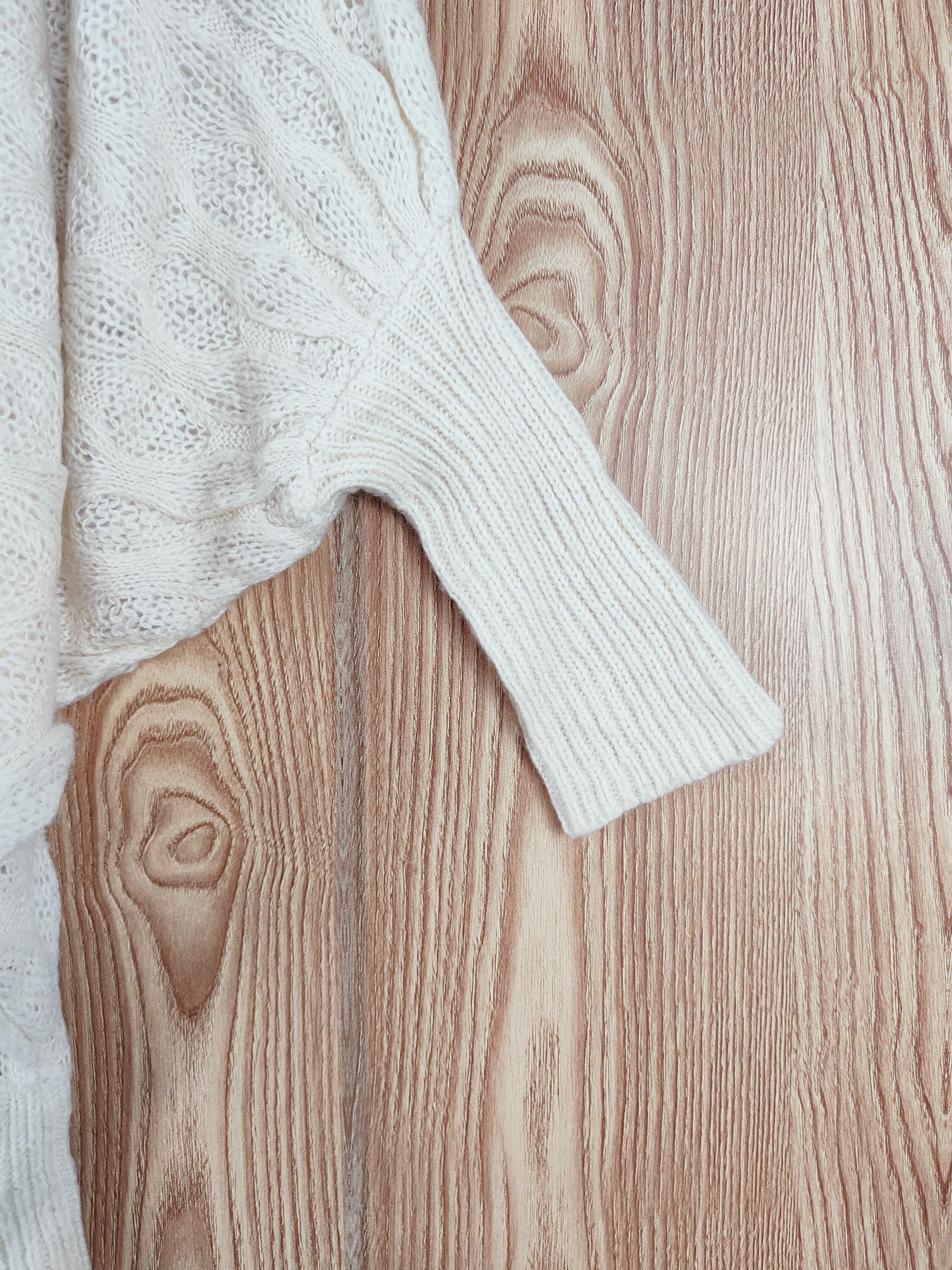 Designer × Homespun Knitwear × Japanese Brand Cecil McBee Cream Knitwear Sweatshirts #W139 Size M / US 6-8 / IT 42-44 - 6 Thumbnail