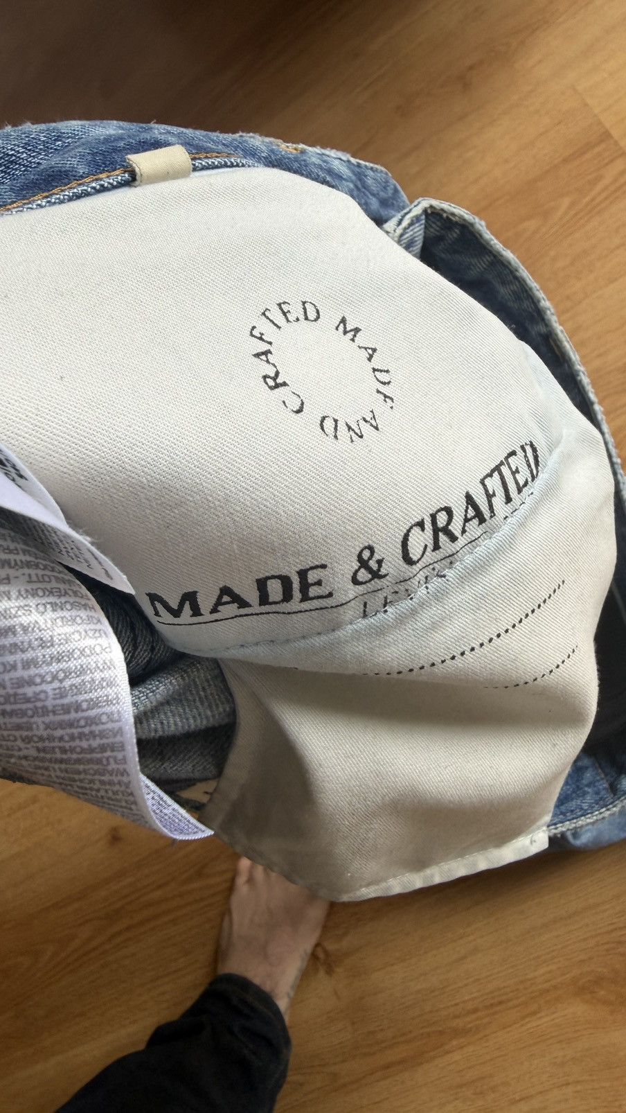 Levi's Made & Crafted LEVI’S Made & Crafted Slim Distressed Denim Jeans 33 Boho Size US 33 - 10 Thumbnail