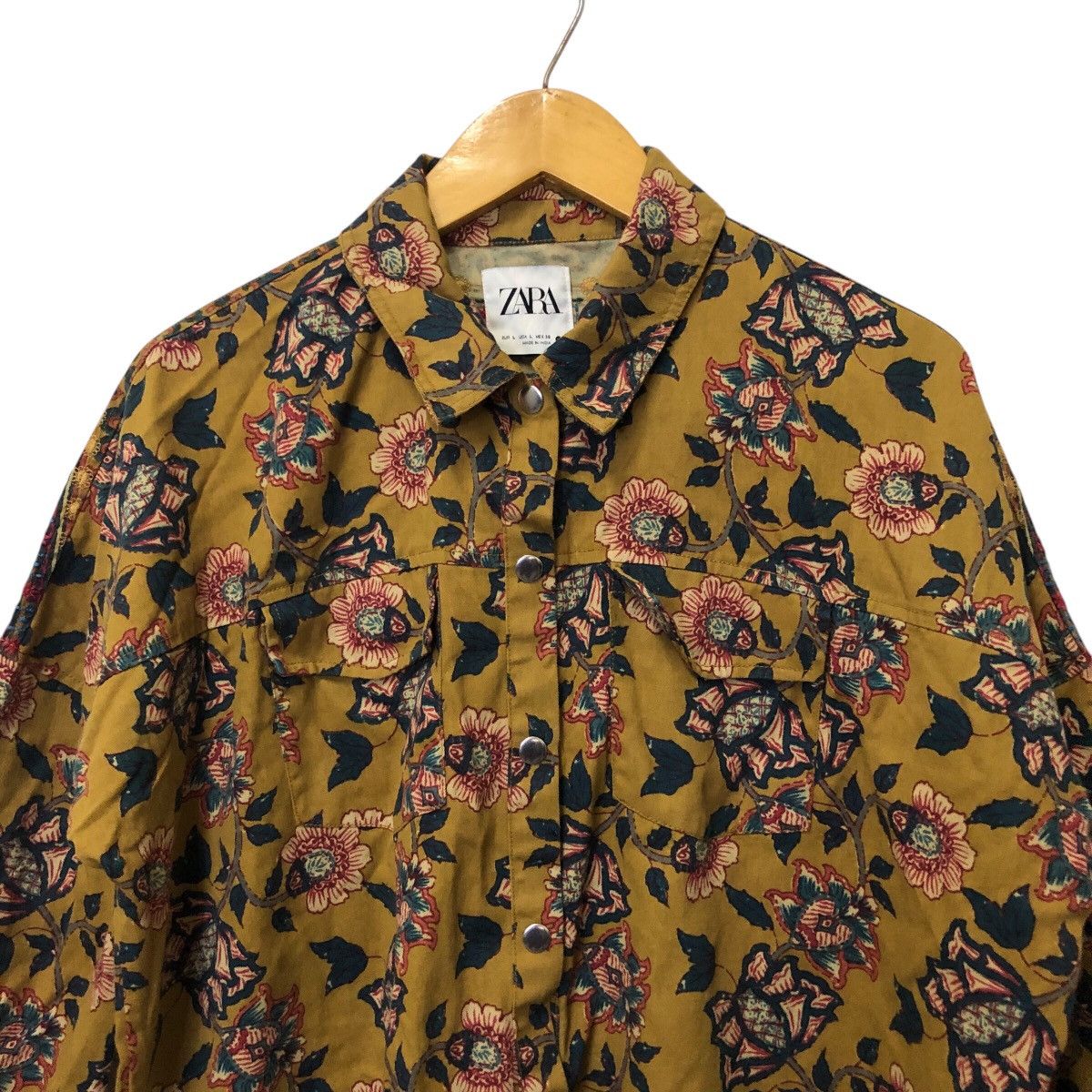 Zara Vintage Zara Button Ups Fullprint Jacket Size XXL / US 16-18 / IT 52-54 - 4 Thumbnail