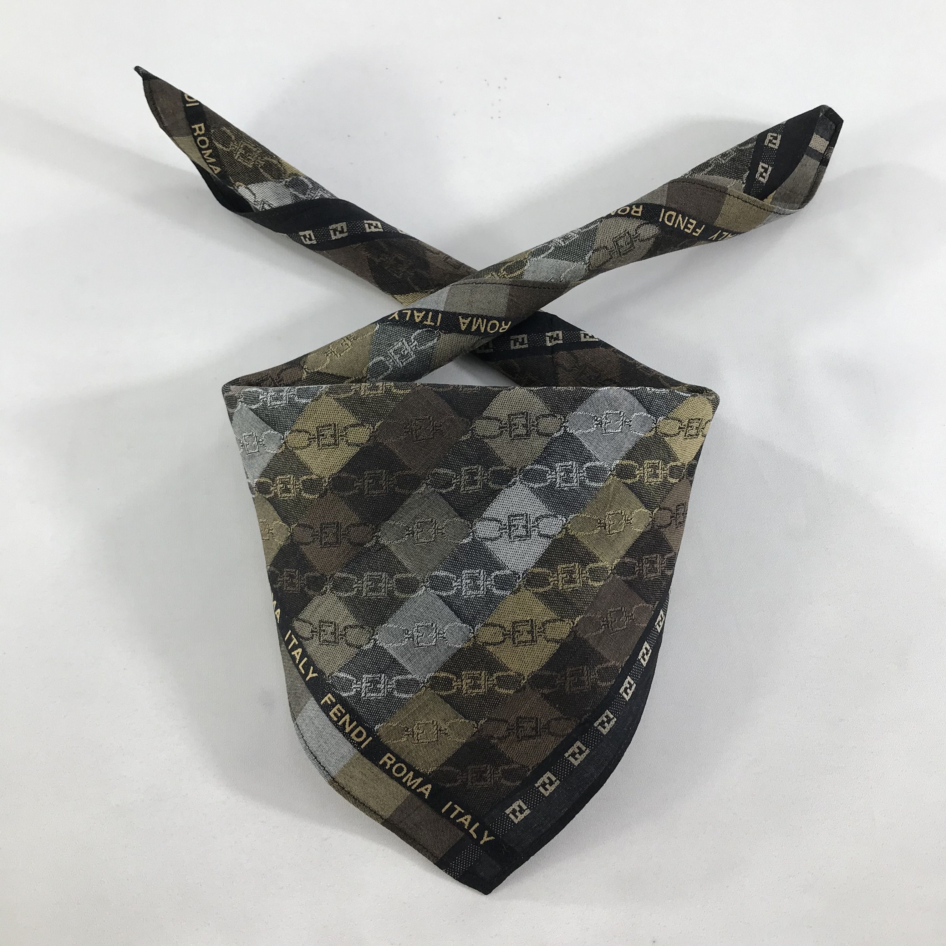 Vintage Vintage Fendi Bandana / Handkerchief / Neckerchief - S1599 Size ONE SIZE - 3 Thumbnail