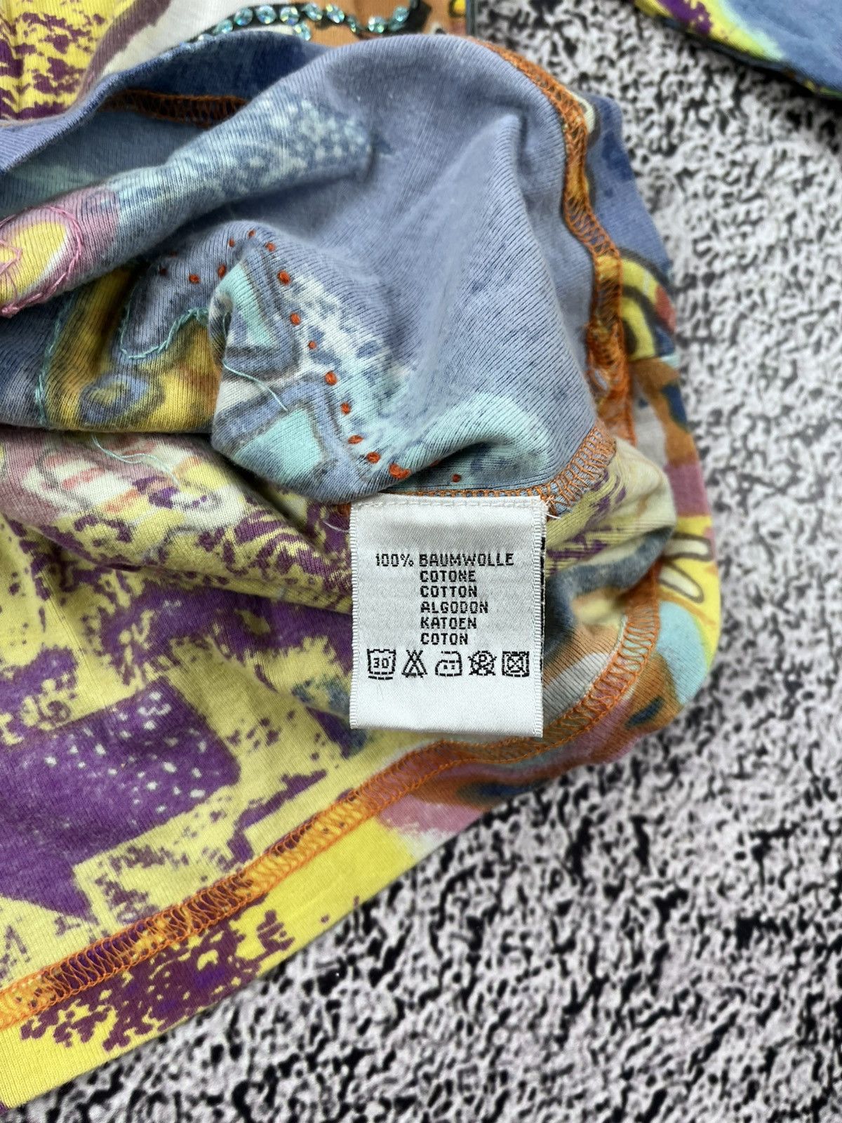 Vintage Vintage Rare Gaultier style Printed AOP Longsleeve tee Size M / US 6-8 / IT 42-44 - 8 Thumbnail
