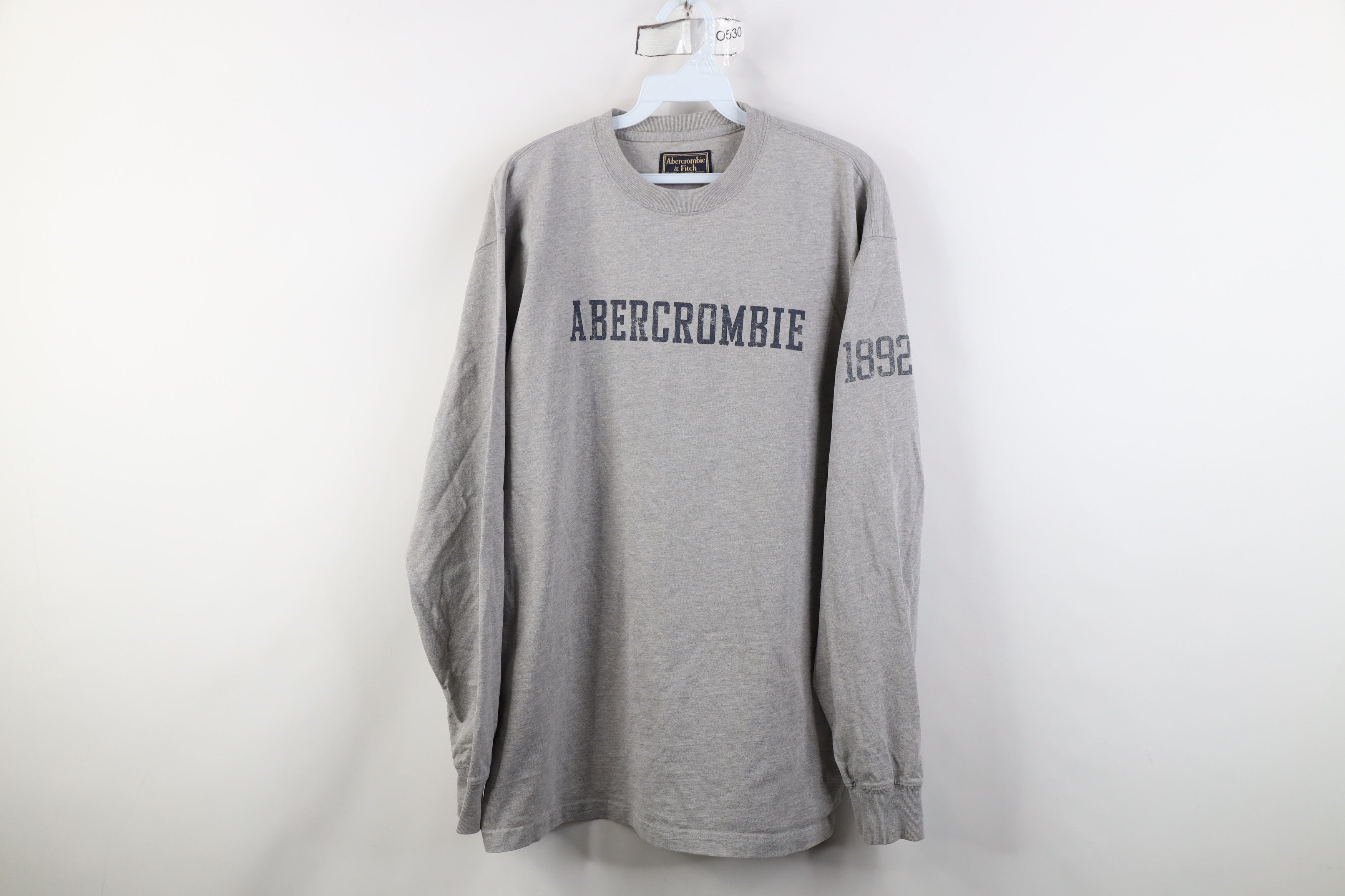 Abercrombie & Fitch Vintage 90s Y2K Abercrombie & Fitch Long Sleeve T-Shirt Gray Size US XL / EU 56 / 4 - 1 Thumbnail