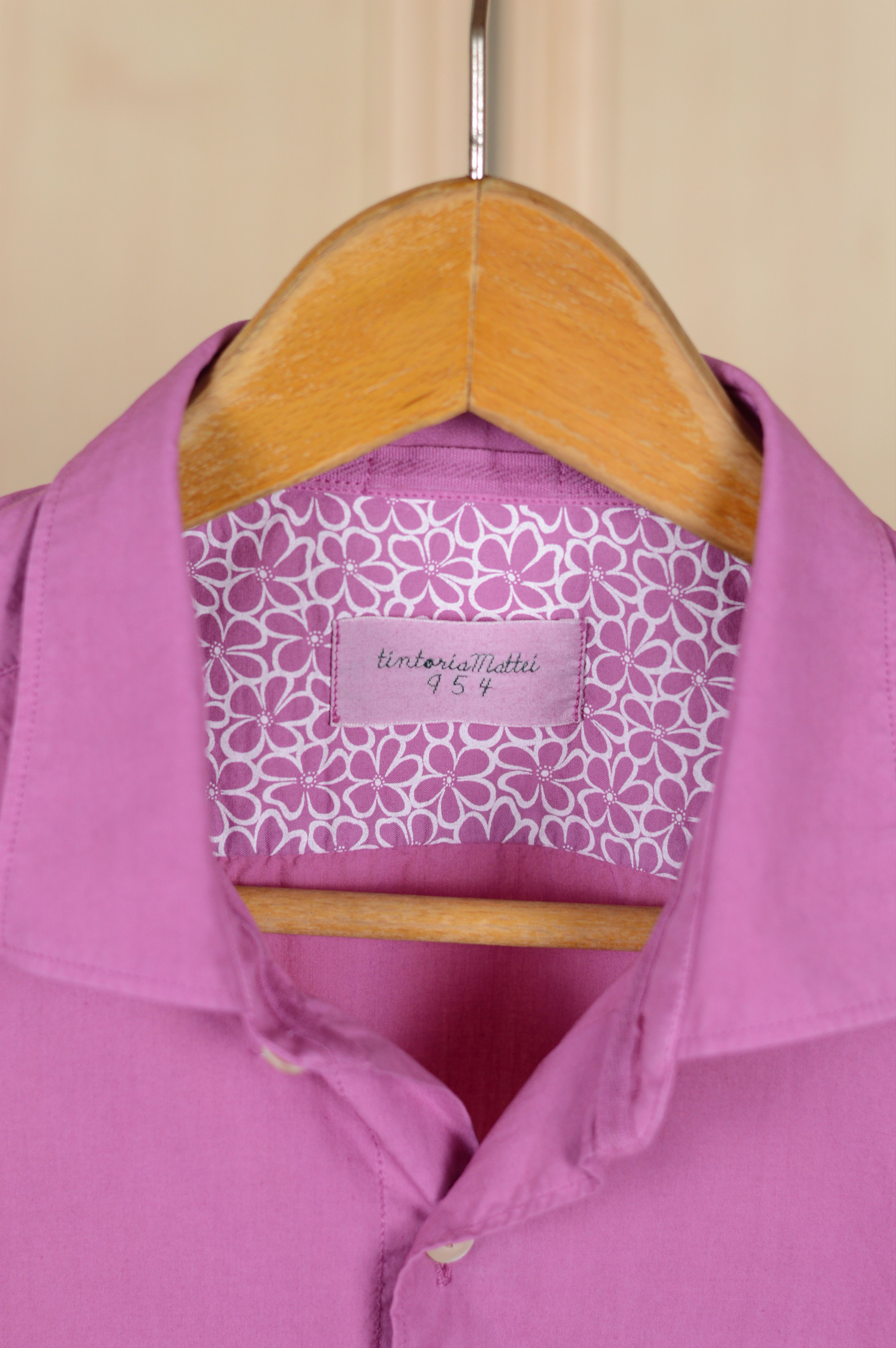 Tintoria Mattei Tintoria Mattei 954 Italian Cotton Pink Long Sleeve Shirt Size US M / EU 48-50 / 2 - 3 Thumbnail