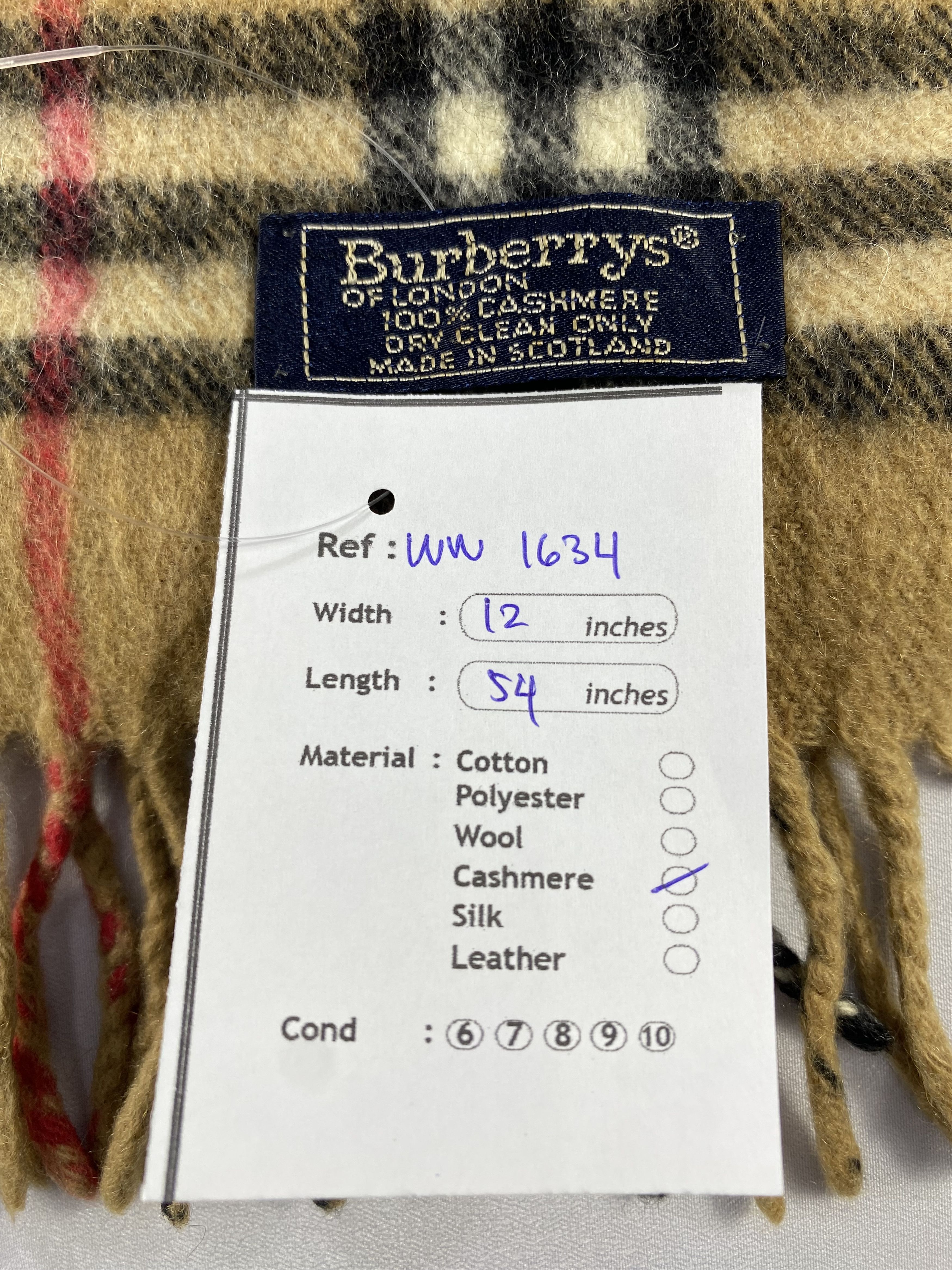 Burberry × Vintage Burberry Scarf / Muffler / Neckwear - WW1634 Size ONE SIZE - 5 Thumbnail