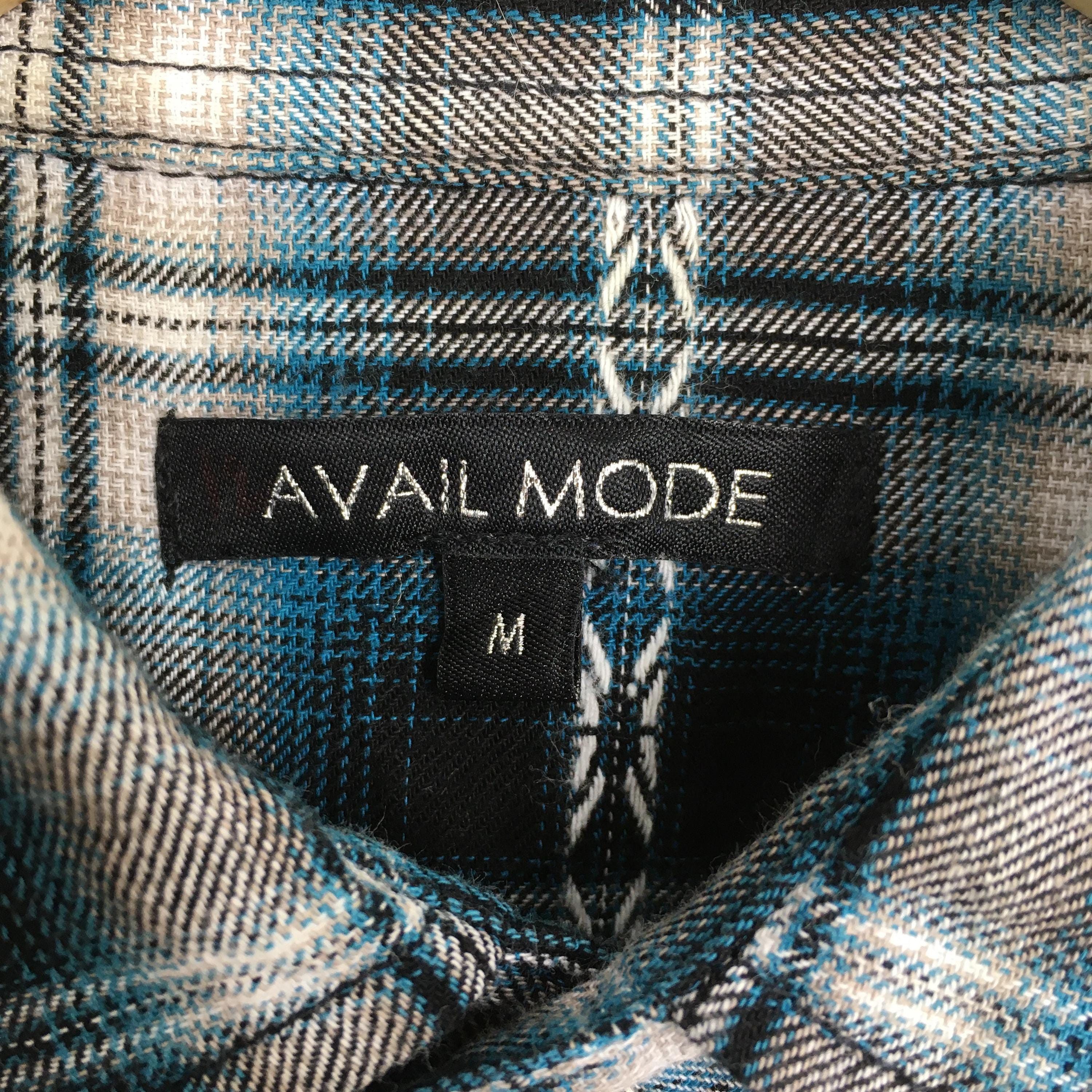 Flannel × Vintage Vintage Avail Mode Plaid Shadow Checkered Shirt Medium Size US M / EU 48-50 / 2 - 5 Thumbnail