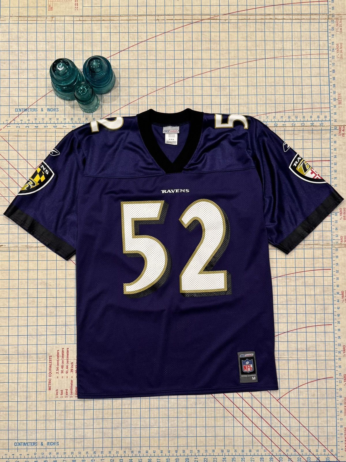 Reebok Reebok Baltimore Ravens Ray Lewis Jersey Mens Size Medium Size US M / EU 48-50 / 2 - 1 Thumbnail