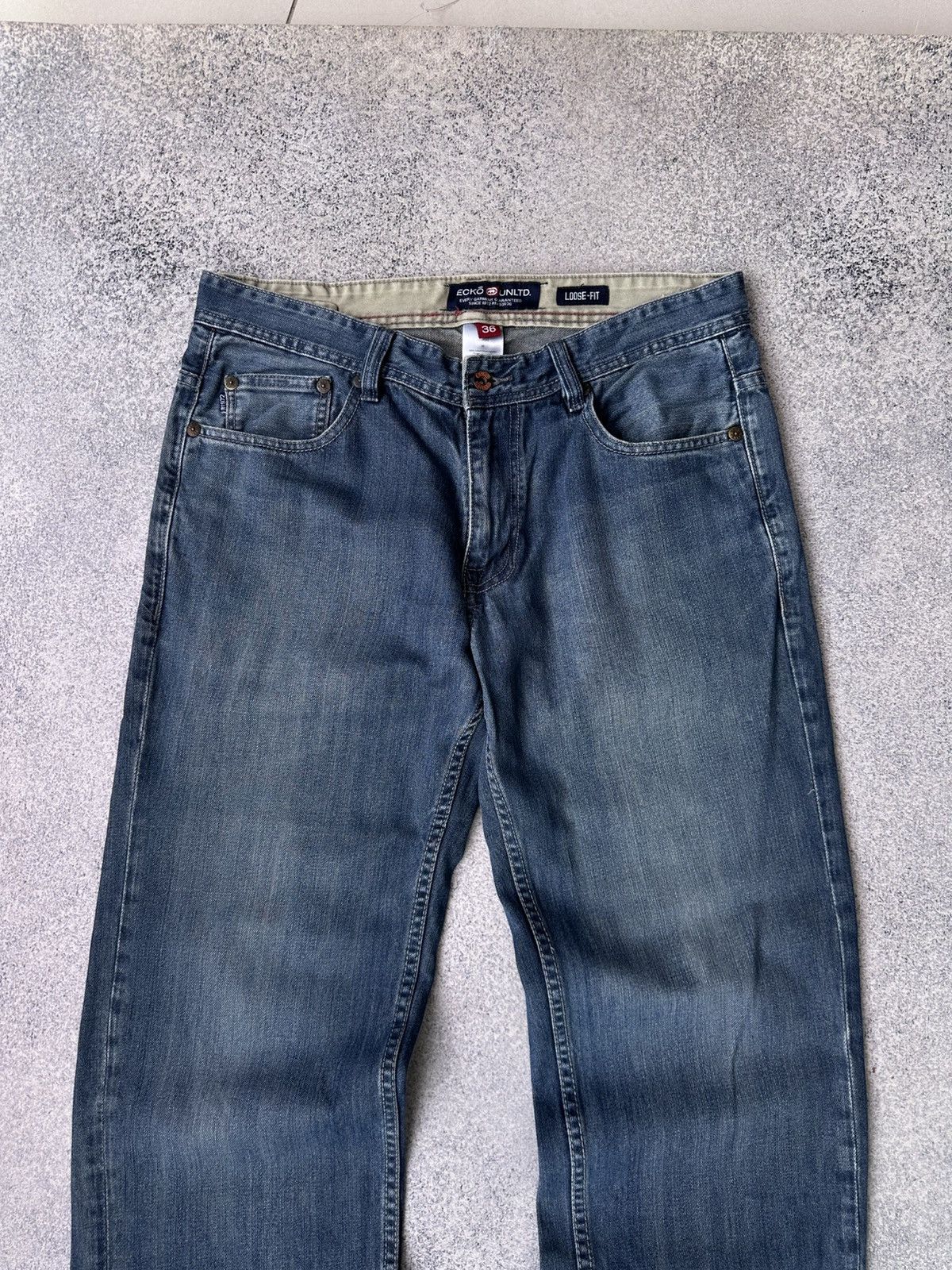 Ecko Unltd. × Vintage Vintage Ecko Unltd Baggy Loose Fit Jeans Size US 36 / EU 52 - 9 Thumbnail