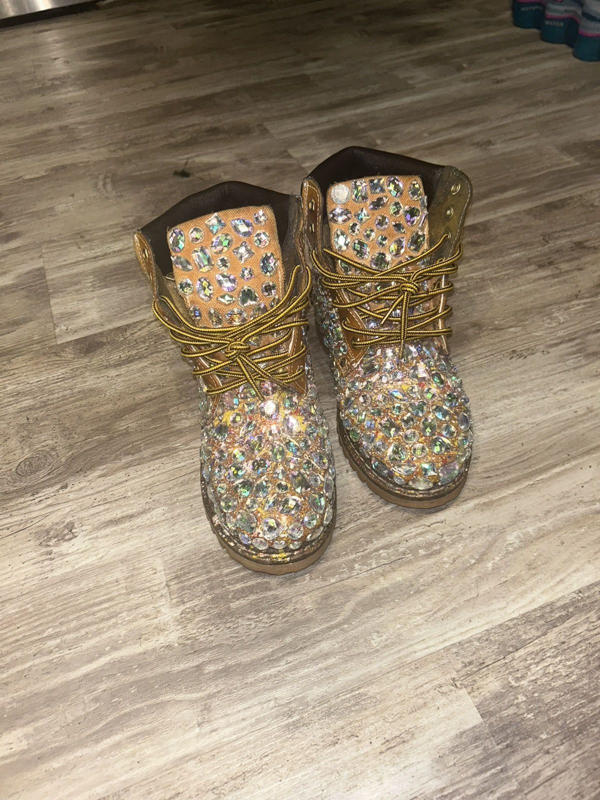 Designer Slumxweirdo Shattered Gem Industrial Work Boot Size US 13 / EU 46 - 8 Thumbnail