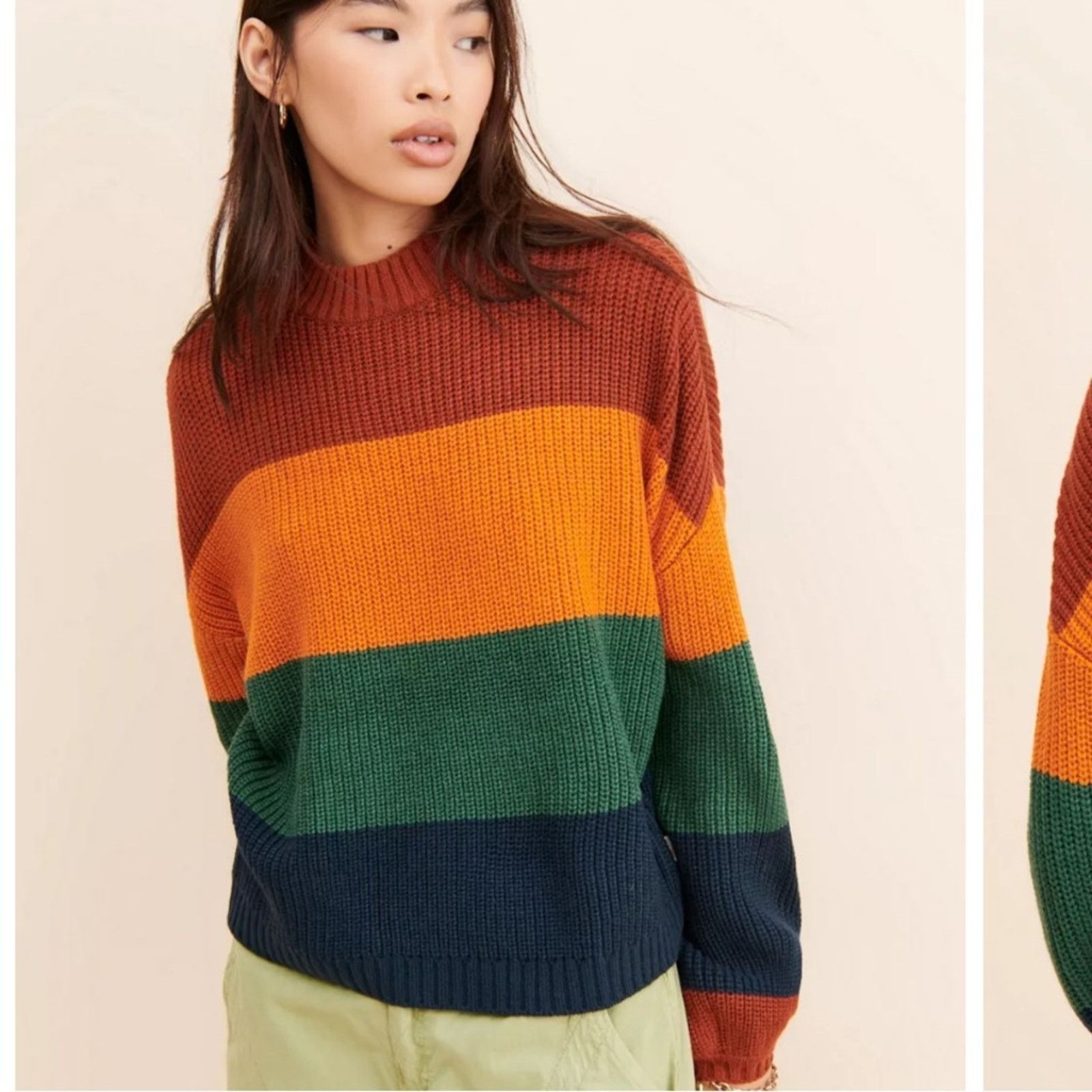 Brixton Brixton Madero Colorblock Sweater - Women’s Small - EUC Size S / US 4 / IT 40 - 1 Thumbnail