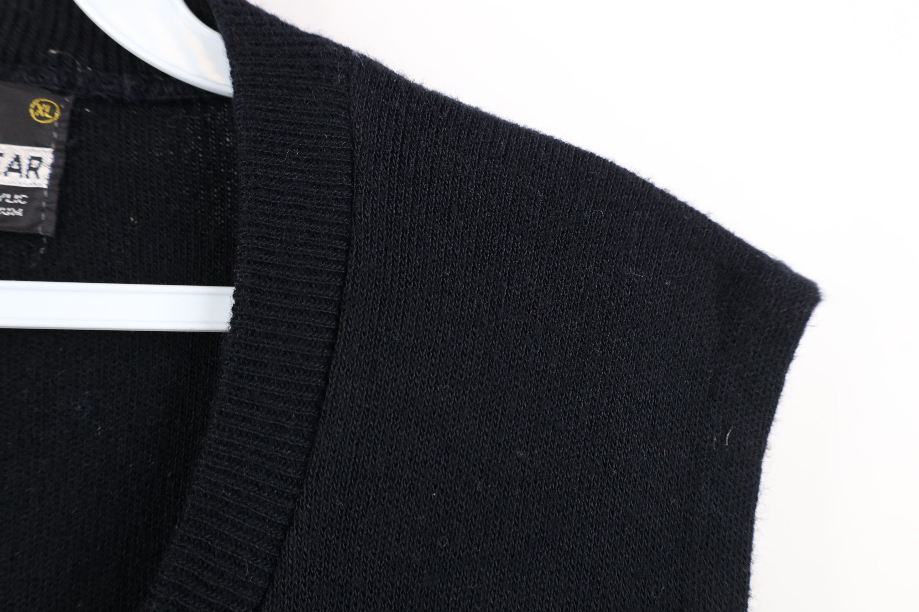 Vintage Vintage 70s Streetwear Sleeveless Sweater Vest Black USA Size XL / US 12-14 / IT 48-50 - 5 Thumbnail