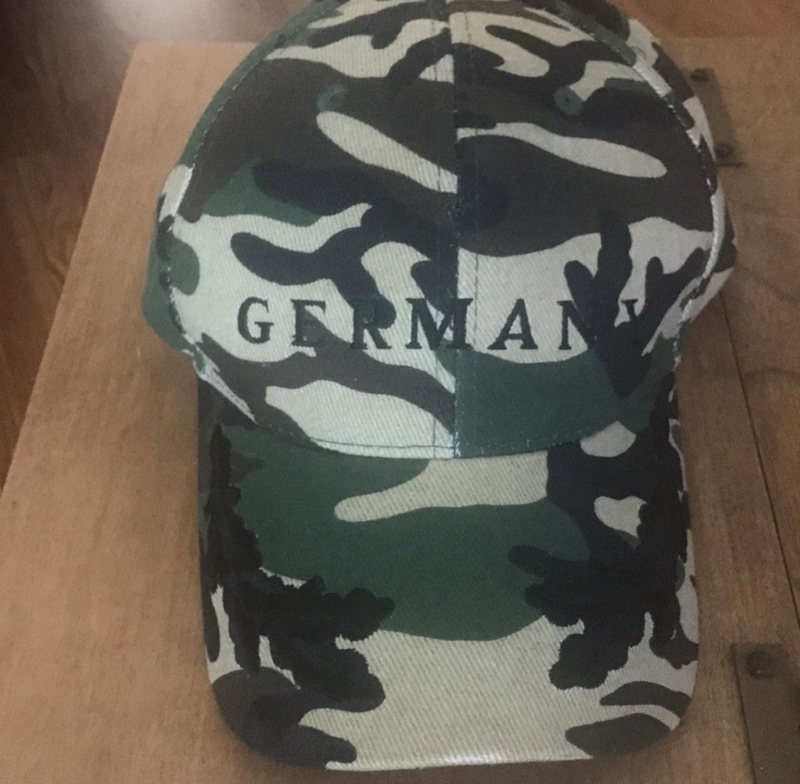 Vintage CAMO GERMANY VELVET EMBROIDERED BASEBALL CAP HAT Size ONE SIZE - 1 Thumbnail