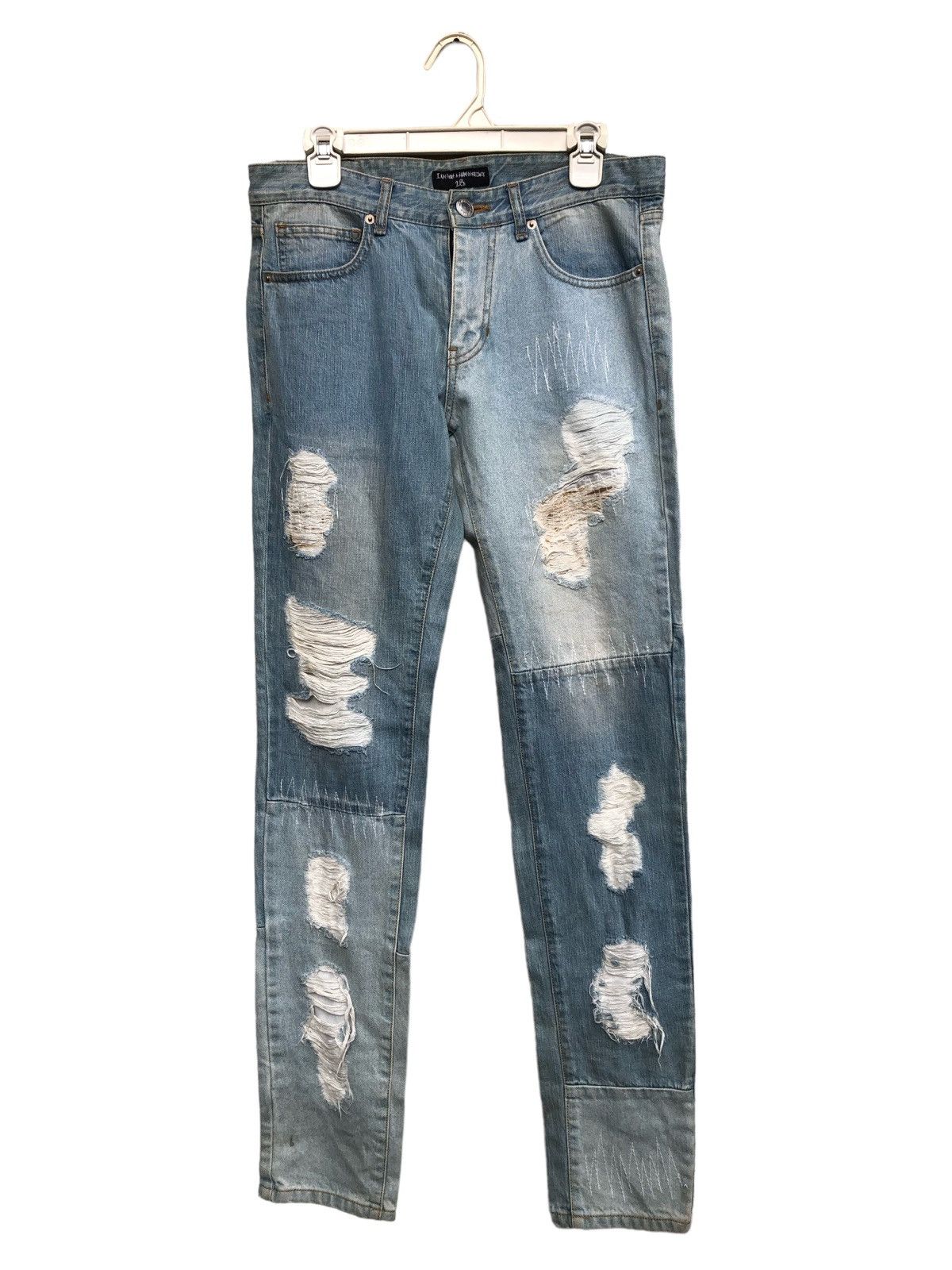 image of I Am Not A Human Being I Am Not Human Being Distressed Denim in Blue, Men's (Size 31)