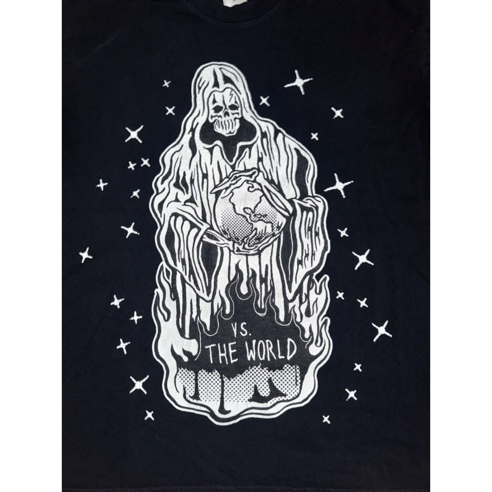Warren Lotas VINTAGE Warren Lotas VS The World Graphic T-Shirt Black Large Mens Graphic Tee 100% Cotton Short Sleeve Crew Neck Streetwear USA 22x27 Size US L / EU 52-54 / 3 - 2 Thumbnail