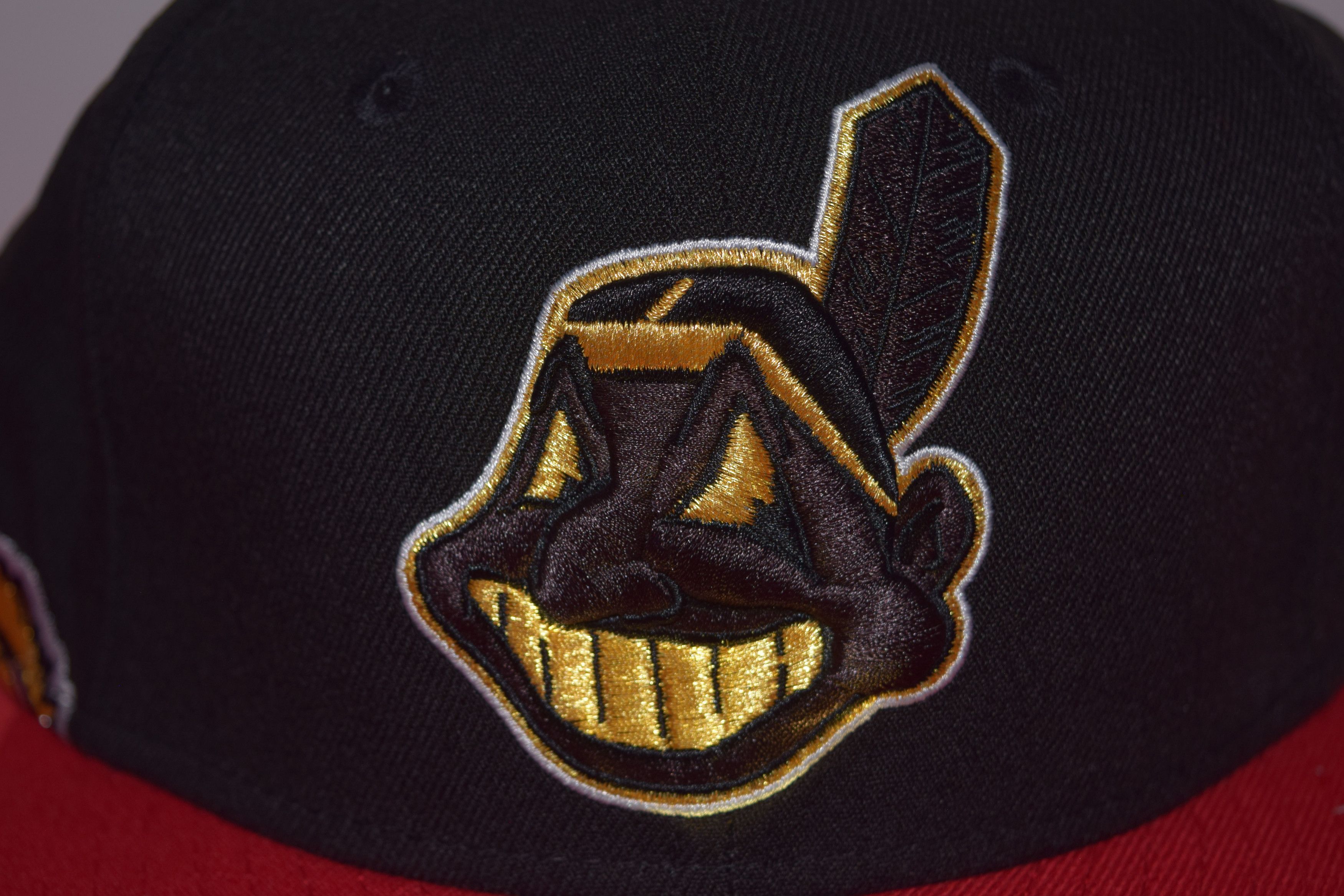 New Era New Era Cleveland Indians Chief Wahoo Feather Hat Size ONE SIZE - 3 Thumbnail