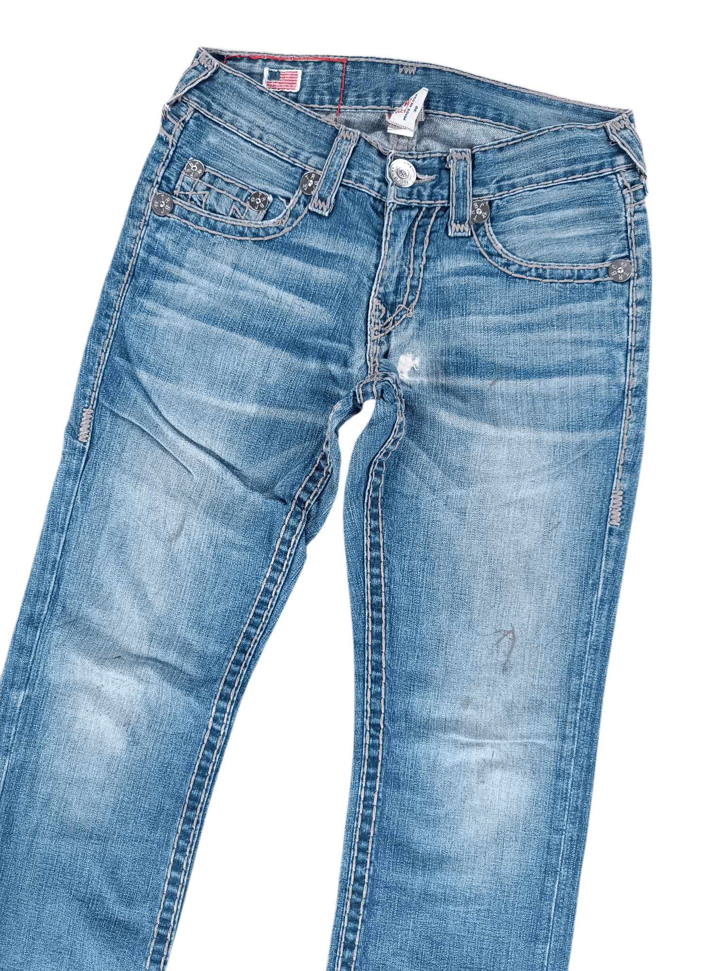 True Religion Bobby Super T Distressed Jeans