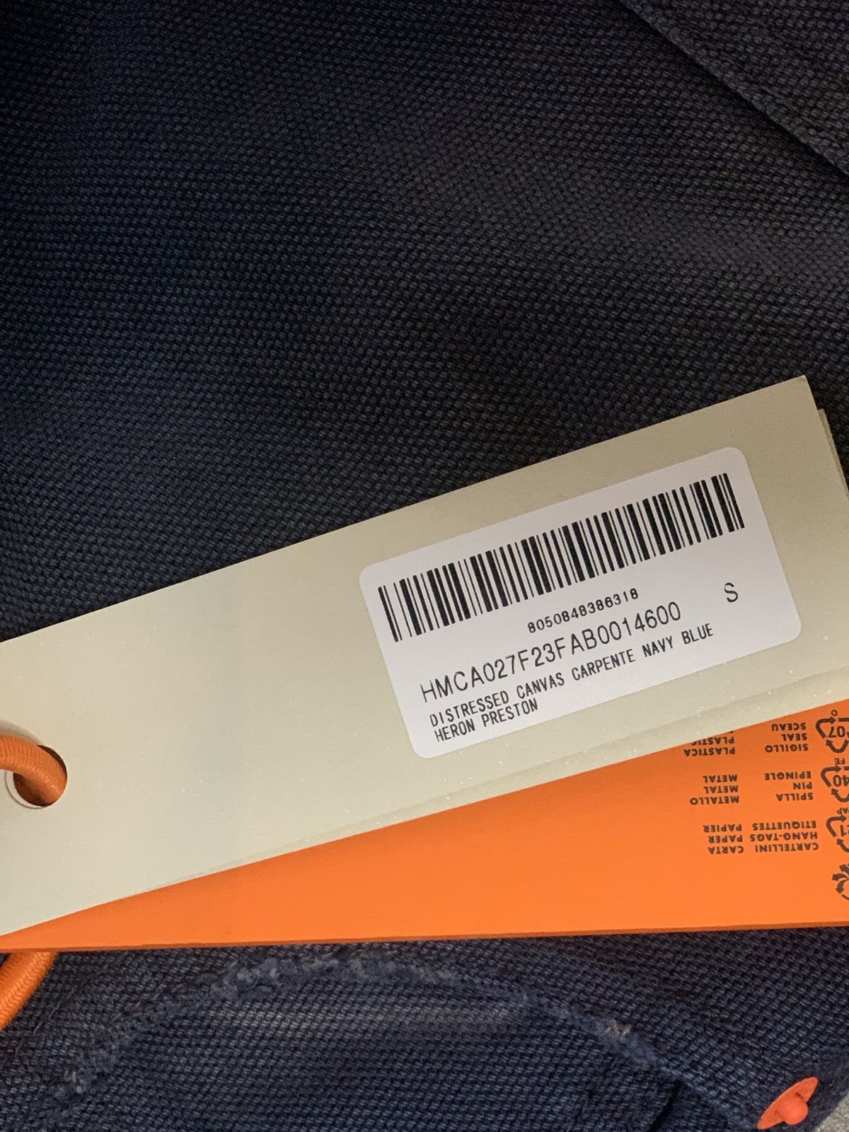 Heron Preston Distressed Canvas Carpenter MSRP $690 Size M Size US 32 / EU 48 - 2 Thumbnail