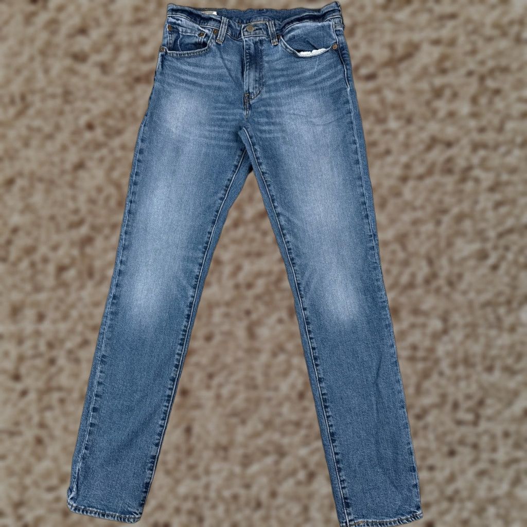 Levi's VINTAGE Levis Jeans Mens 32 Blue Denim Levi's 511 Slim Straight 5-Pocket Cotton Blend 30x33 Regular Inseam 33" Medium Wash Size US 32 / EU 48 - 1 Thumbnail