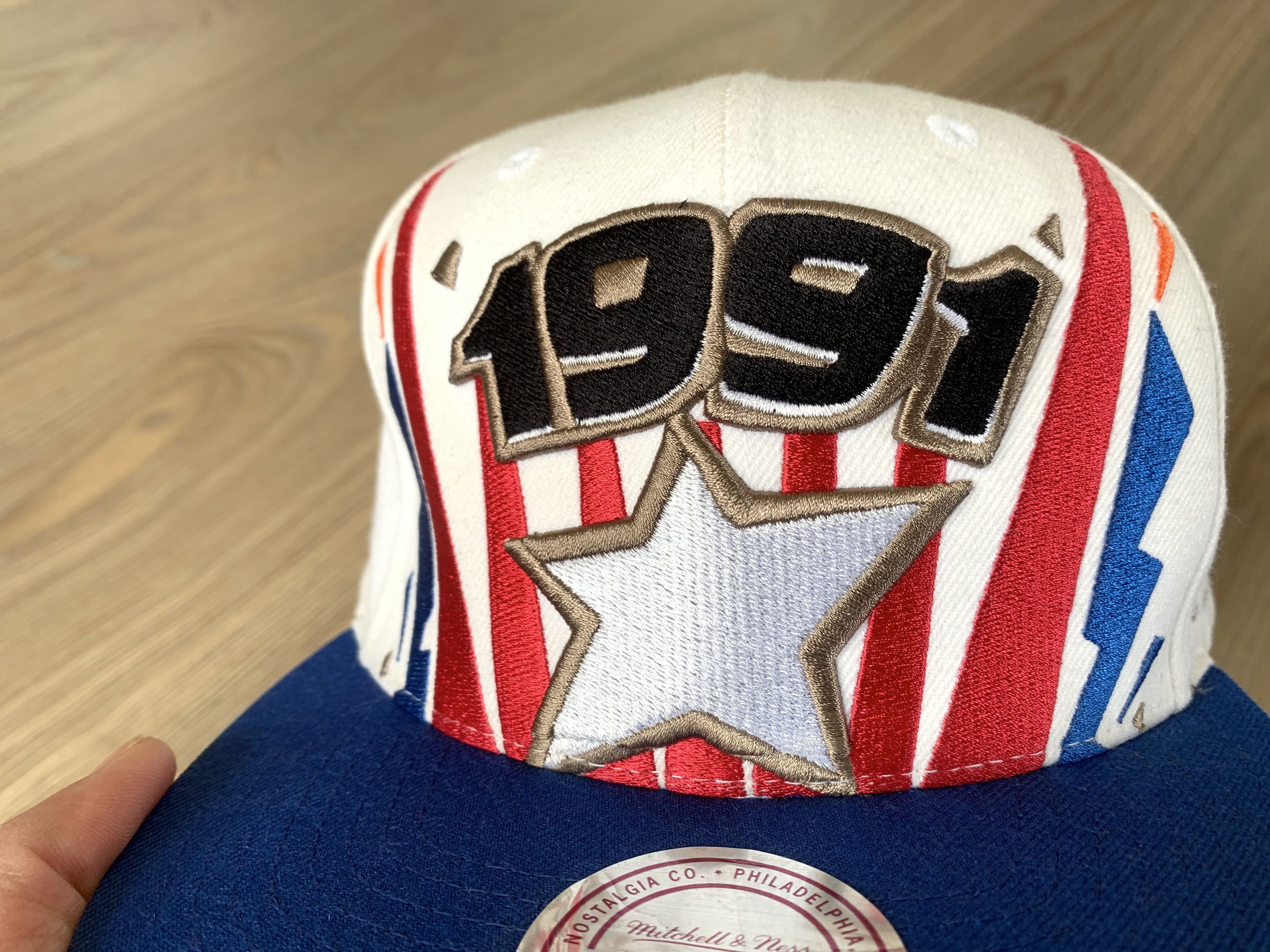 Mitchell & Ness Mitchell & Ness Ticket Burst Snapback All-Star White Size ONE SIZE - 4 Thumbnail