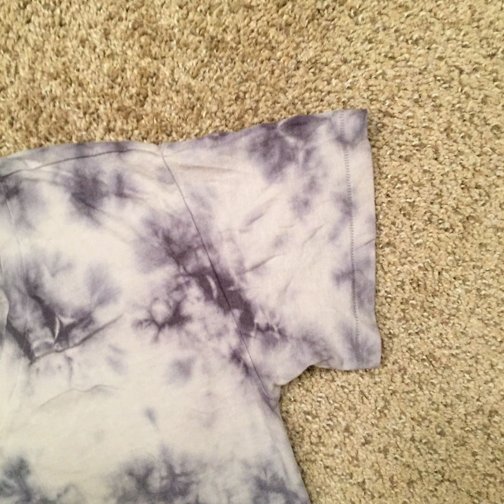 Victoria's Secret Victoria's Secret Shirt XS Purple Tie-Dye Short Sleeve Ladies VS PINK T-Shirt Multicolor V-Neck Casual Females Size XS / US 0-2 / IT 36-38 - 4 Thumbnail