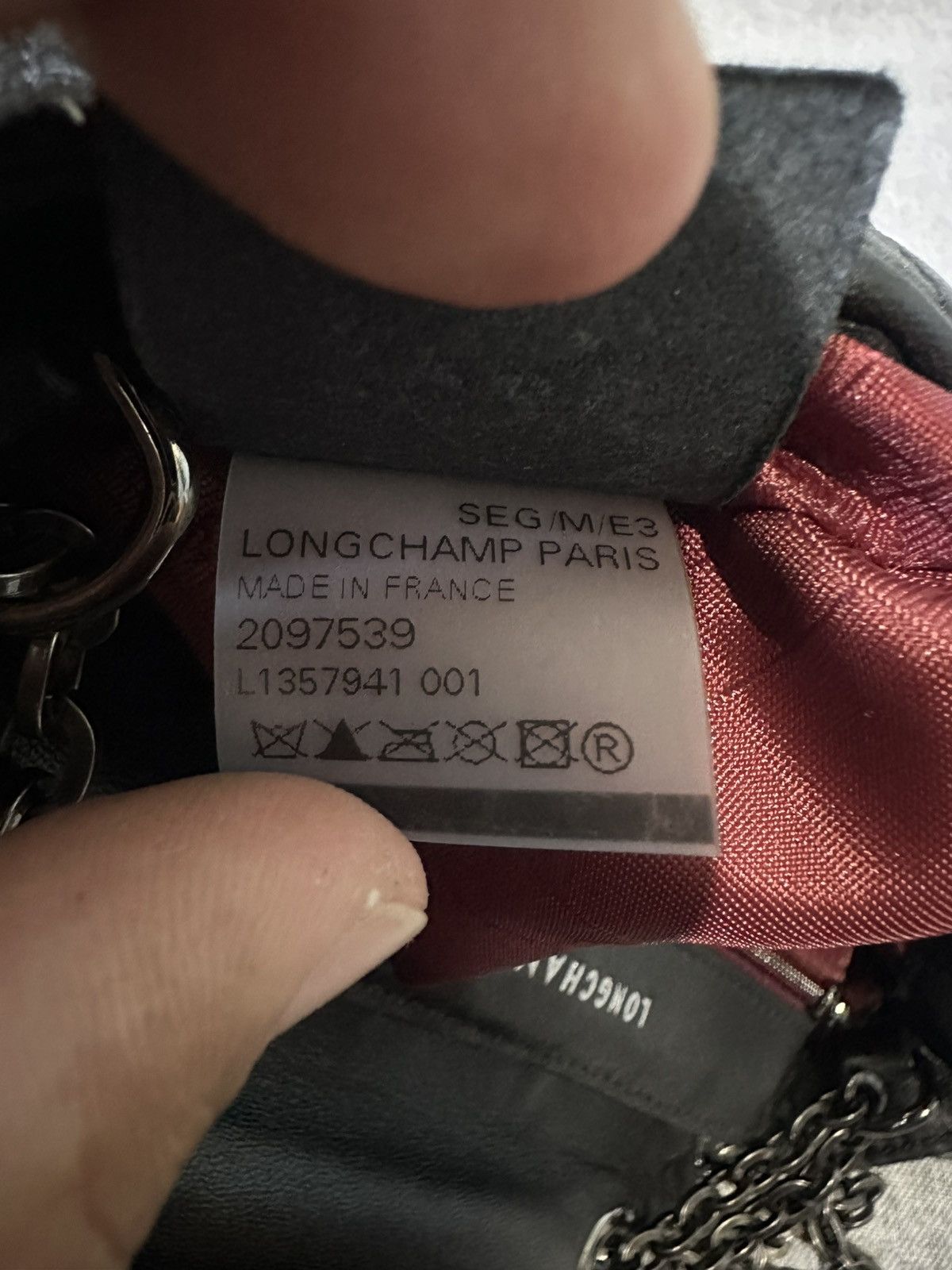 Longchamp Longchamp - Black Amazone Quilted Leather Chain Strap Bag Size ONE SIZE - 7 Thumbnail