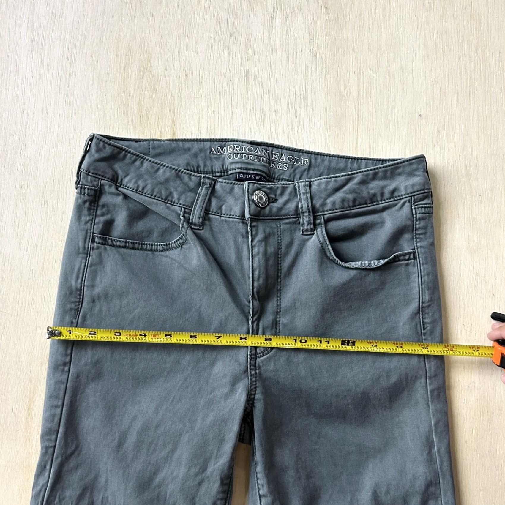 American Eagle Outfitters American Eagle Outfitters Womens 8 Short Gray High Rise Jegging Jeans Stretch Size 30" / US 8 / IT 44 - 6 Thumbnail