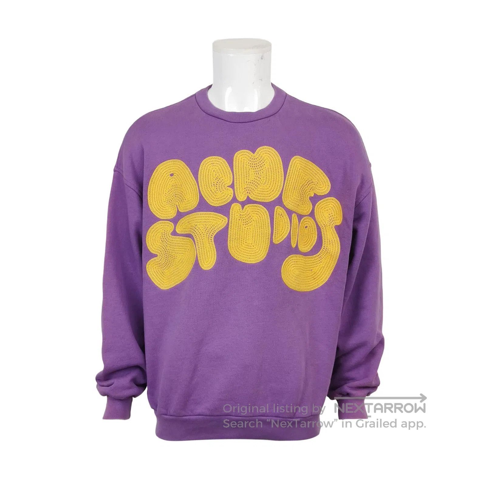 Acne Studios Acne Studios S Cotton Logo Crewneck Sweatshirt. Size US S / EU 44-46 / 1 - 1 Thumbnail