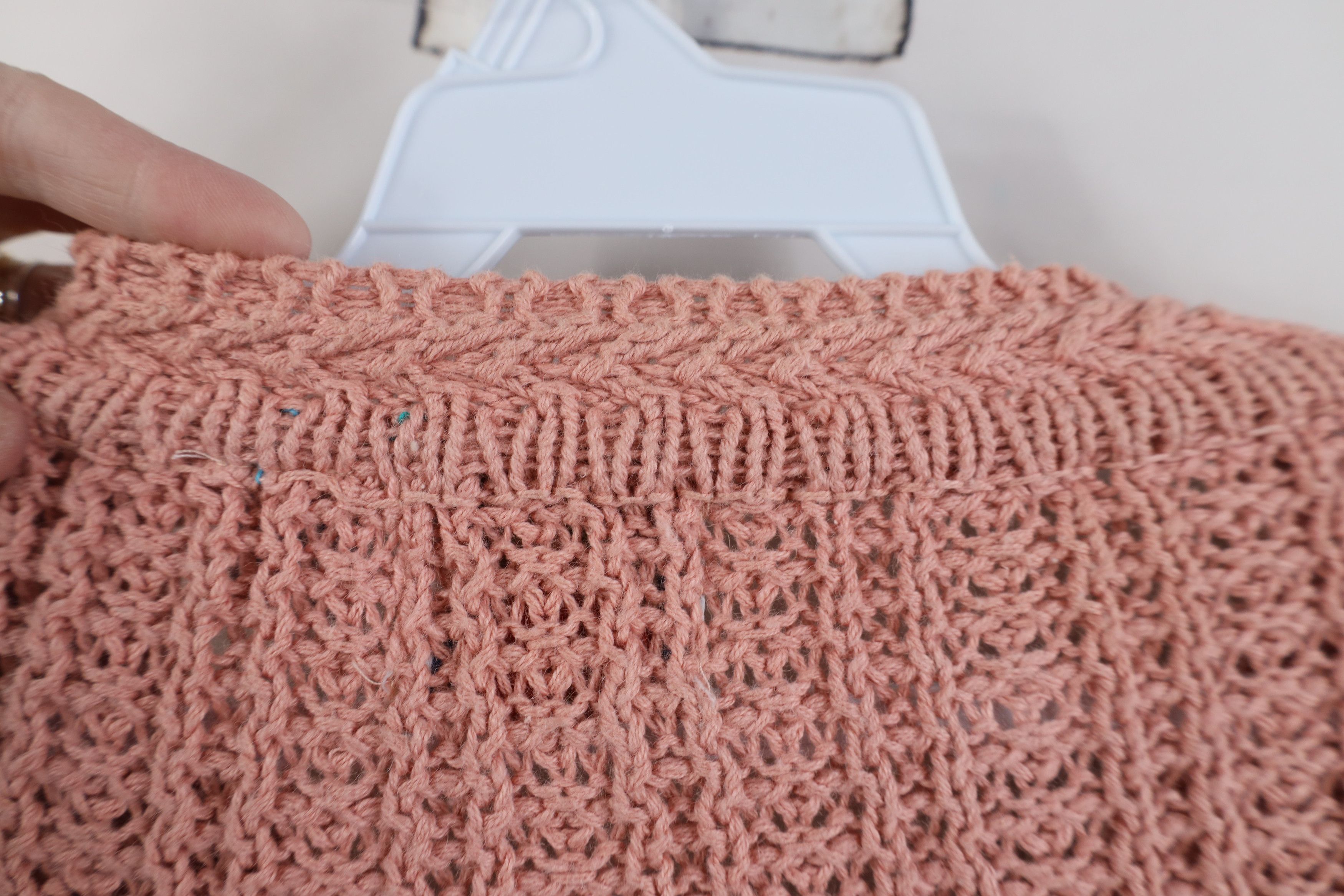 Vintage Vintage 90s Streetwear Ribbed Knit Crewneck Sweater Pink Size XS / US 0-2 / IT 36-38 - 8 Thumbnail