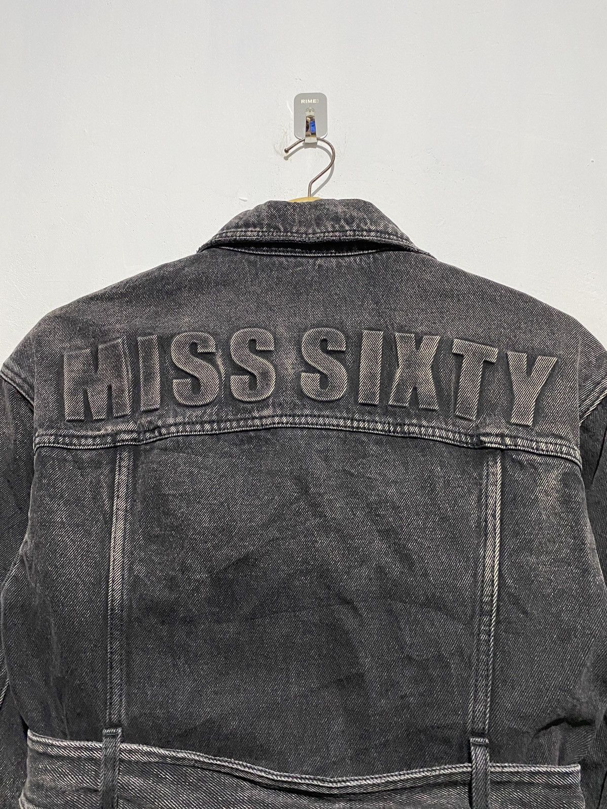 Hysteric Glamour × Miss Sixty × Vintage 2000s Miss sixty washed black denim jacket Size XXS / US 00 / IT 34 - 4 Thumbnail