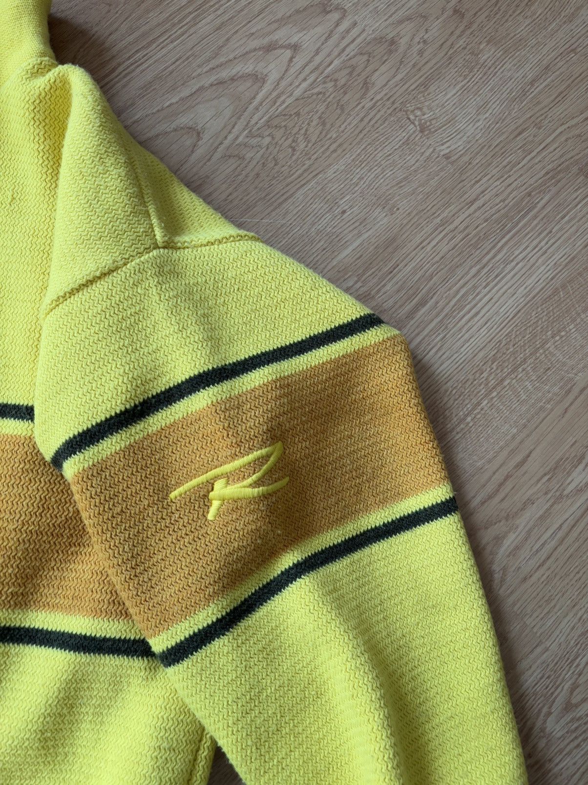 Japanese Brand 90s Rossignol yellow ski jumper with quarter zip France Size US M / EU 48-50 / 2 - 9 Thumbnail