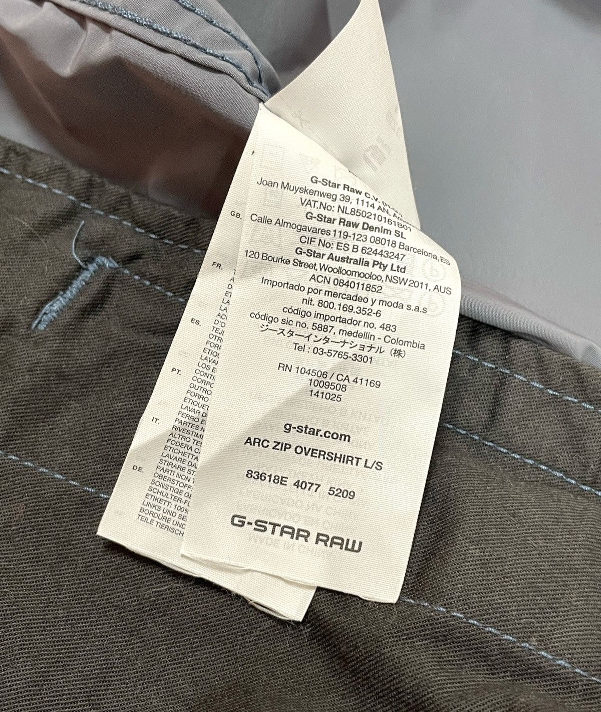 G-Star Vintage G Star Raw Arc Zip Overshirt Jacket Size US L / EU 52-54 / 3 - 13 Thumbnail