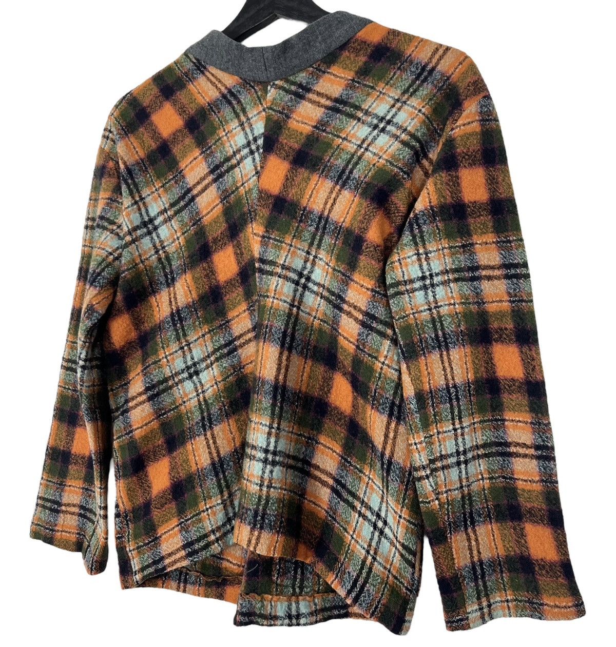 Comme des Garcons Vintage Comme des Garcons SS1997 Plaid Wool Jacket Size L / US 10 / IT 46 - 4 Thumbnail