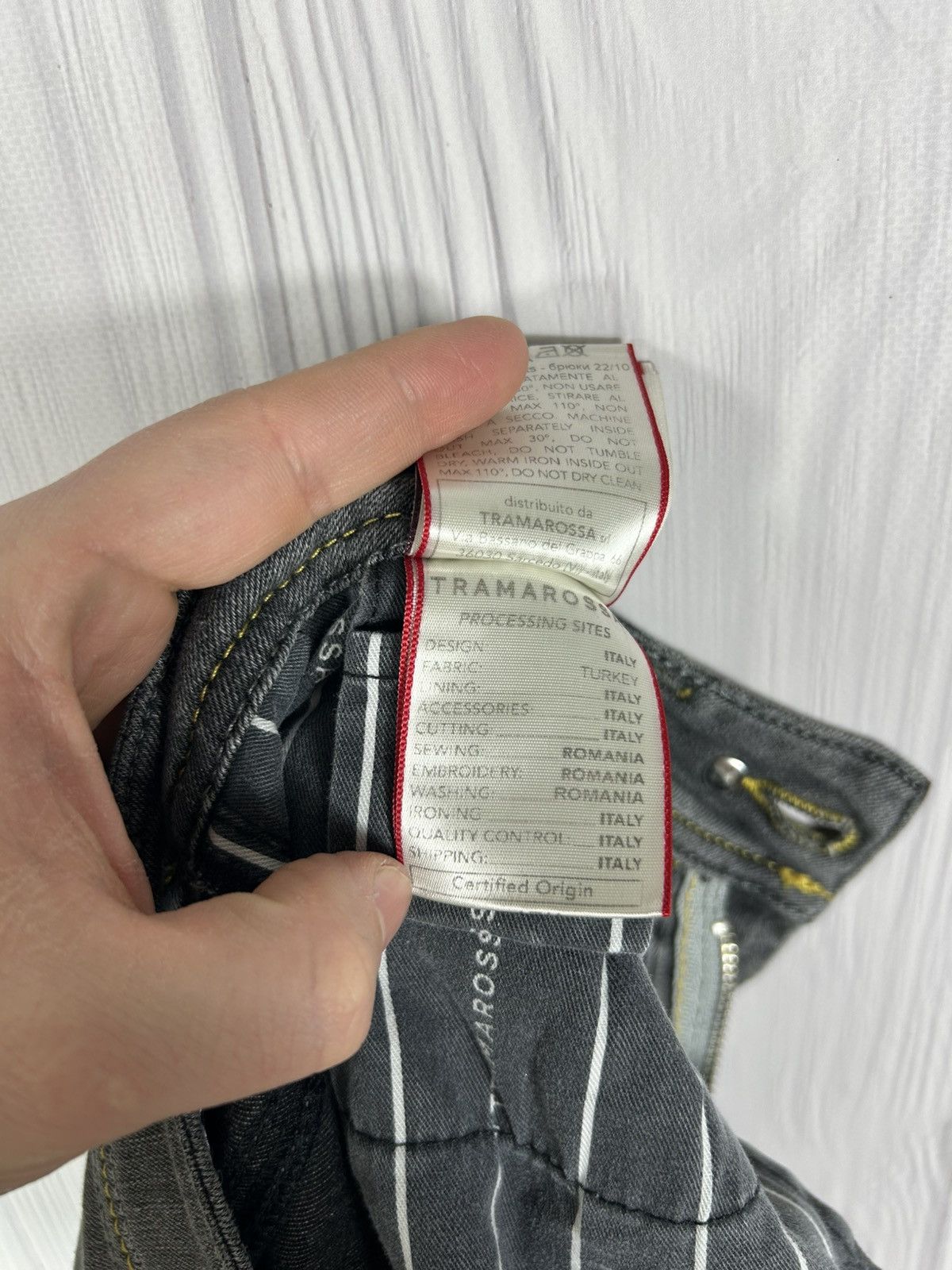 Other Luxury Sartoria Tramarossa Leonardo Zip SS Denim Jeans SZ 32 Size US 32 / EU 48 - 14 Thumbnail