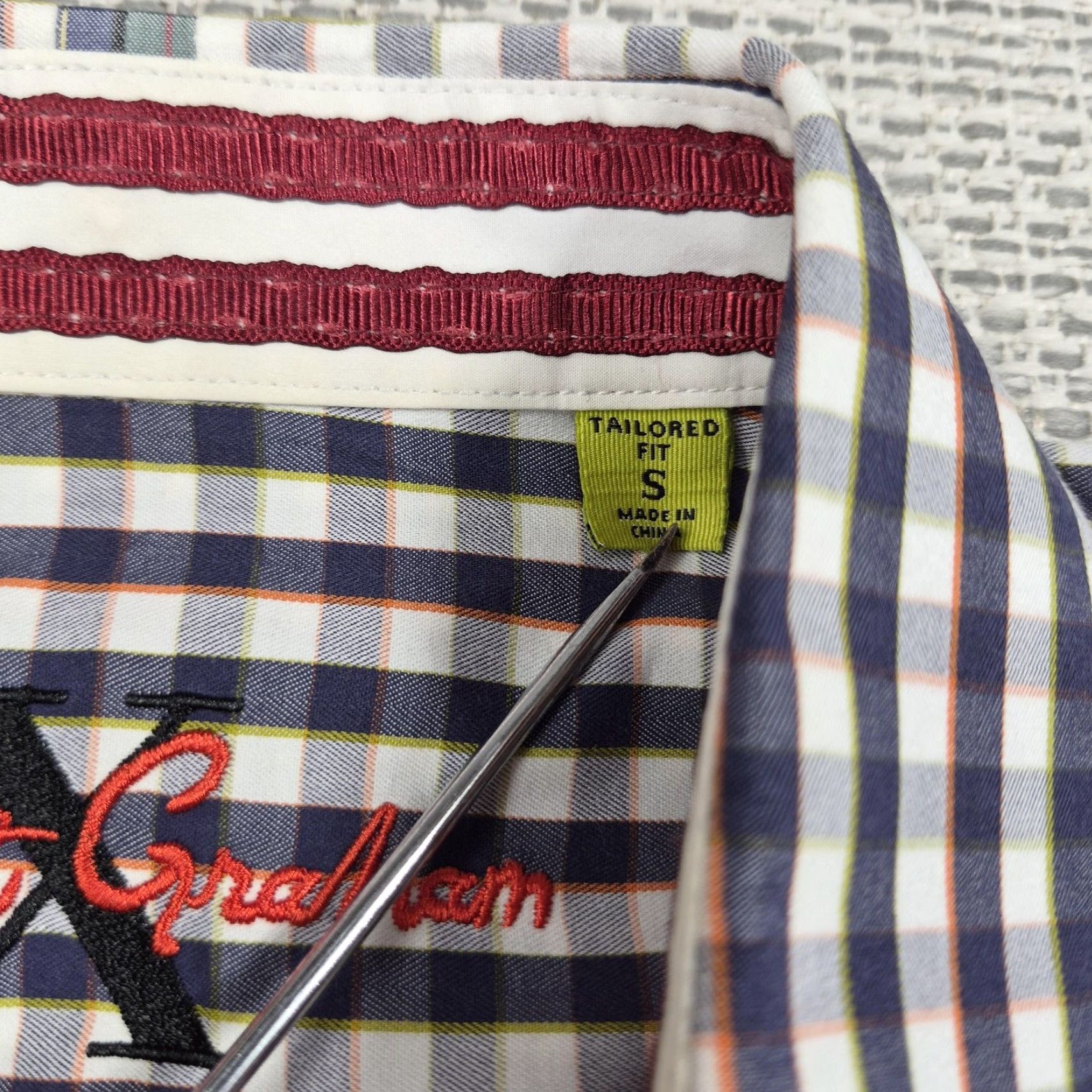 Robert Graham Robert Graham X Collection Shirt Mens Small Button-Up Slim Fit Long Sleeve Check Multicolor Casual Size US S / EU 44-46 / 1 - 6 Thumbnail