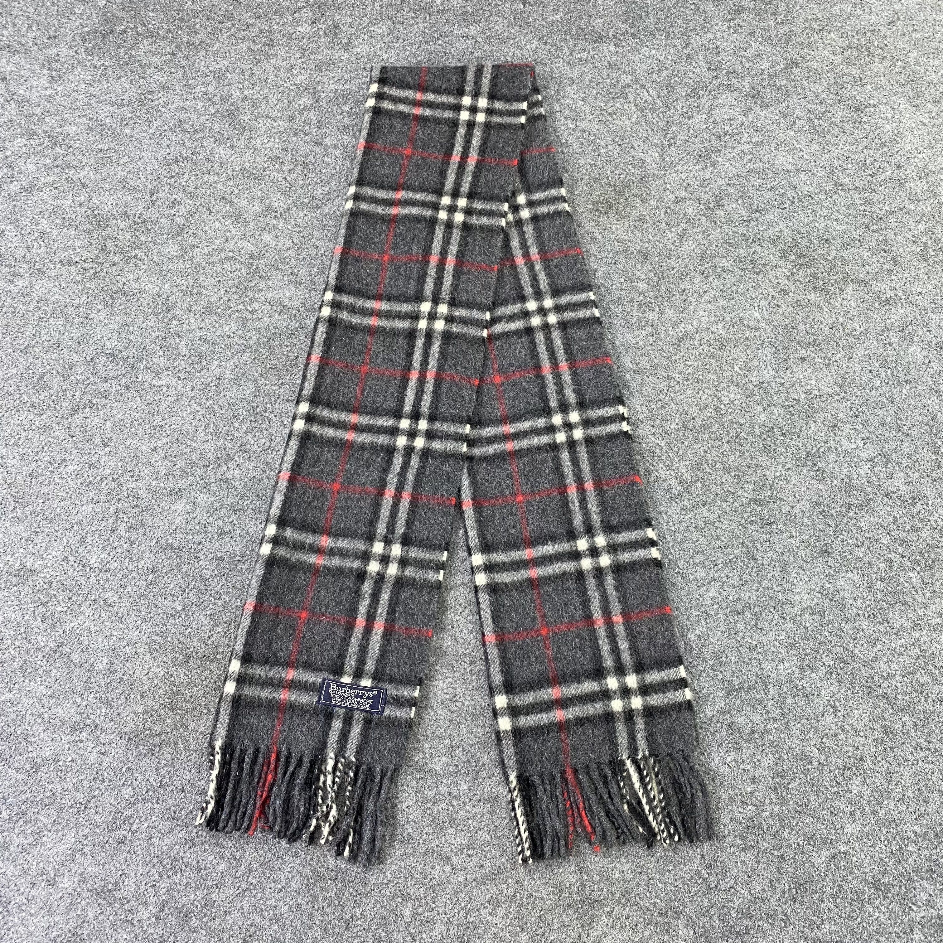 Burberry Vintage Burberry Cashmere Scarf / Muffler / Neckwear-K058 Size ONE SIZE - 4 Thumbnail