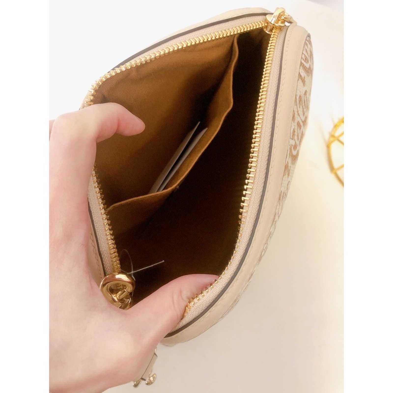 Coach Coach CF343 Madi Crossbody With Coach Monogram Print Chalk Size ONE SIZE - 5 Thumbnail