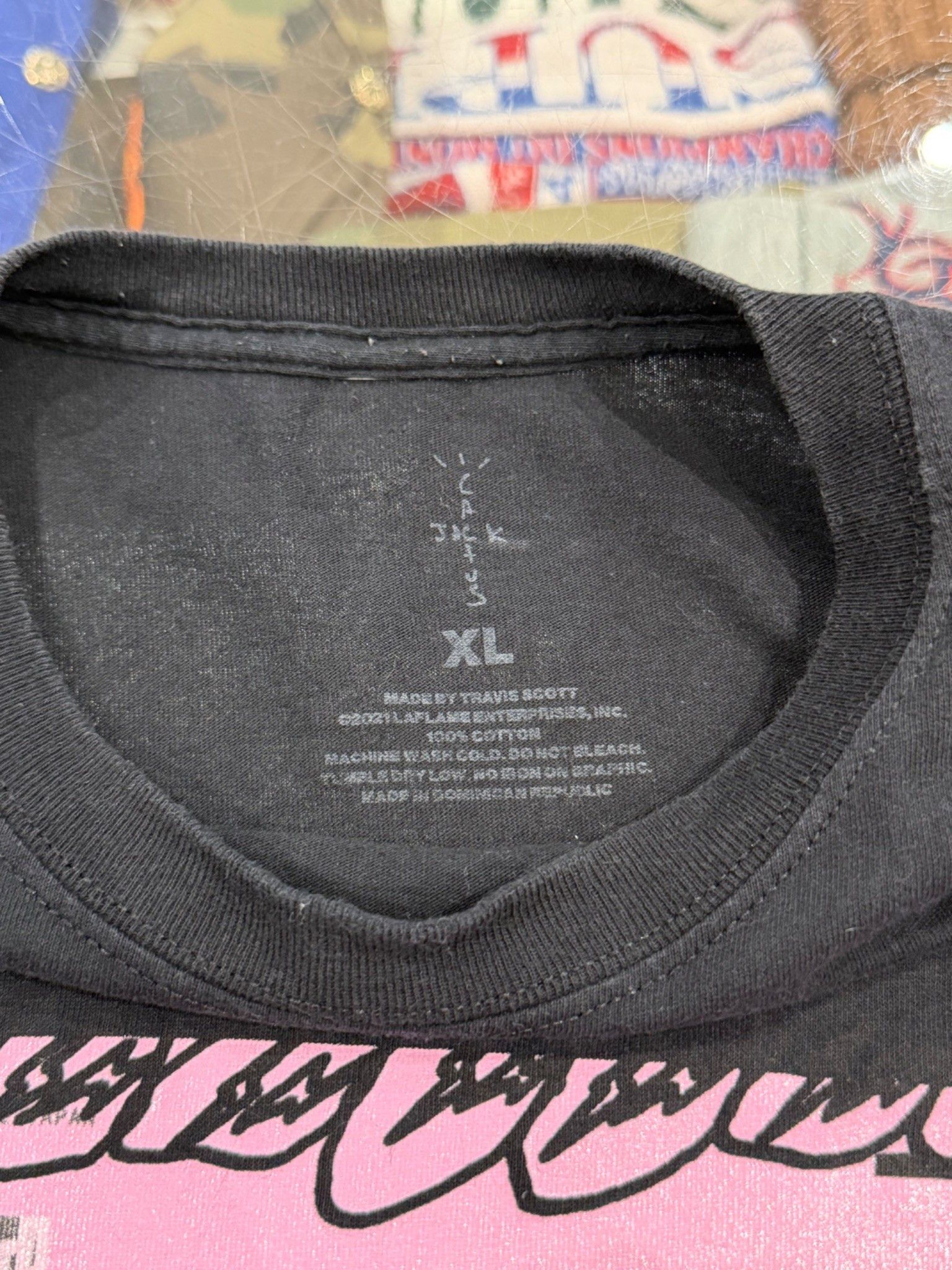 Travis Scott Cactus Jack by Travis Scott For Fragment Pink Sunrise Tee Bl Size US XL / EU 56 / 4 - 6 Thumbnail