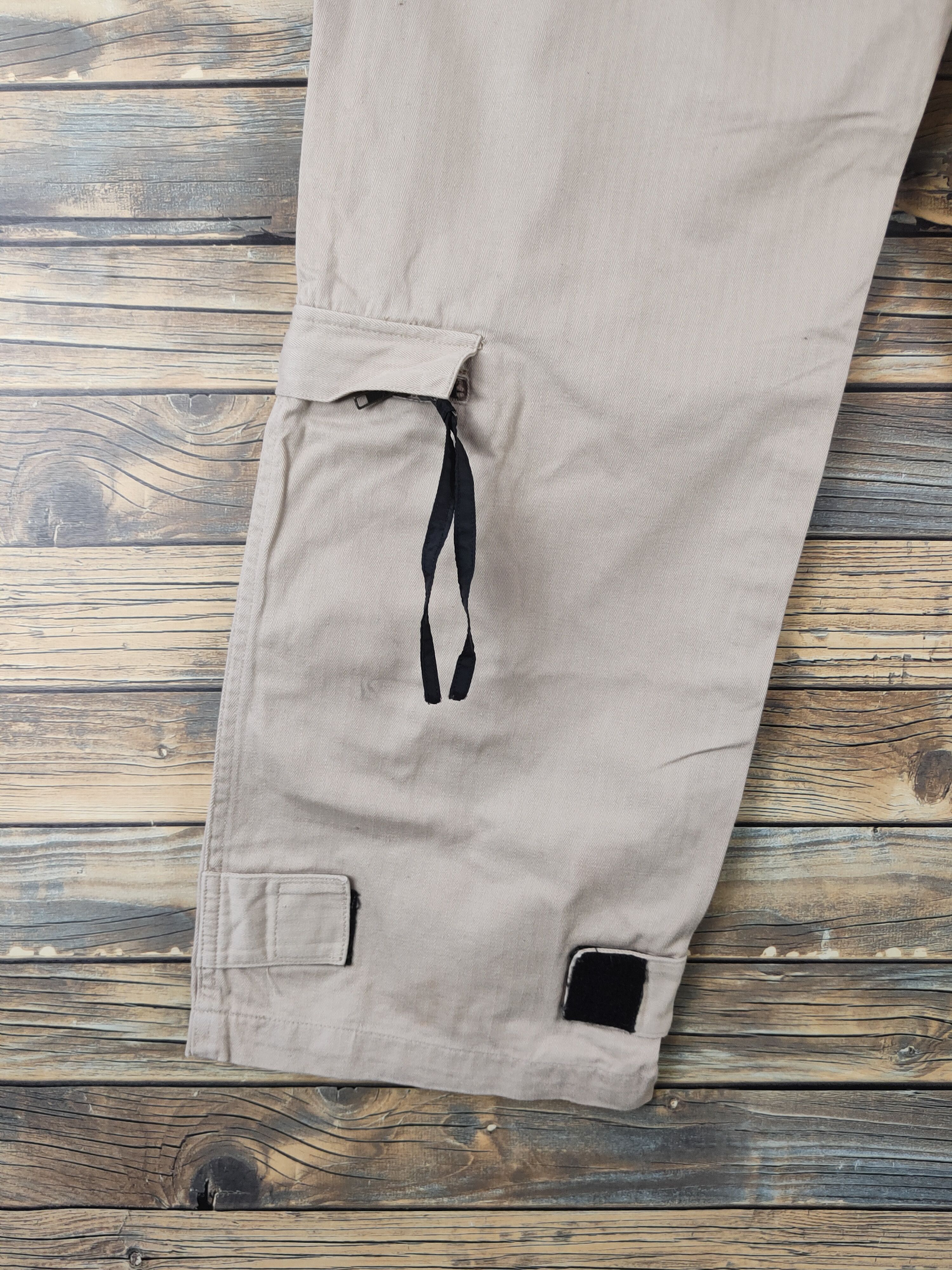 Japanese Brand No Means No Beige Multipocket Tactical Cargo Pants #W1858 Size US 32 / EU 48 - 9 Thumbnail
