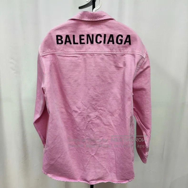 Balenciaga Balenciaga Denim Jacket Size 36 Pink Size XS / US 0-2 / IT 36-38 - 2 Thumbnail