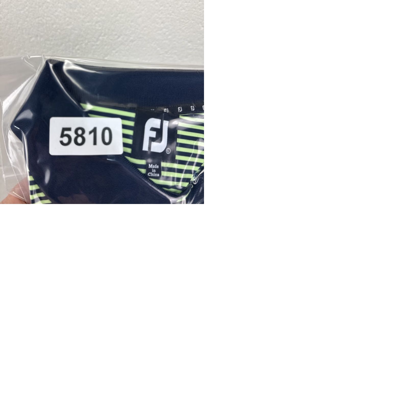 Footjoy FootJoy Polo Shirt Striped Short Sleeve Golf/Green Size L Men’s Size US L / EU 52-54 / 3 - 10 Thumbnail