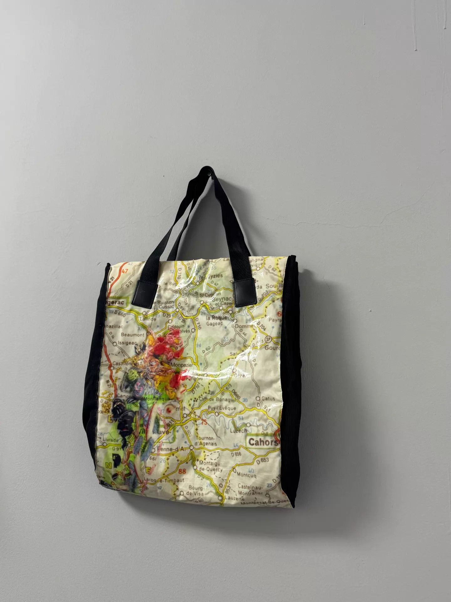 Issey Miyake Issey Miyake PP Line Map Tote Bag Deadly Rare 9.7/10 Size ONE SIZE - 6 Thumbnail