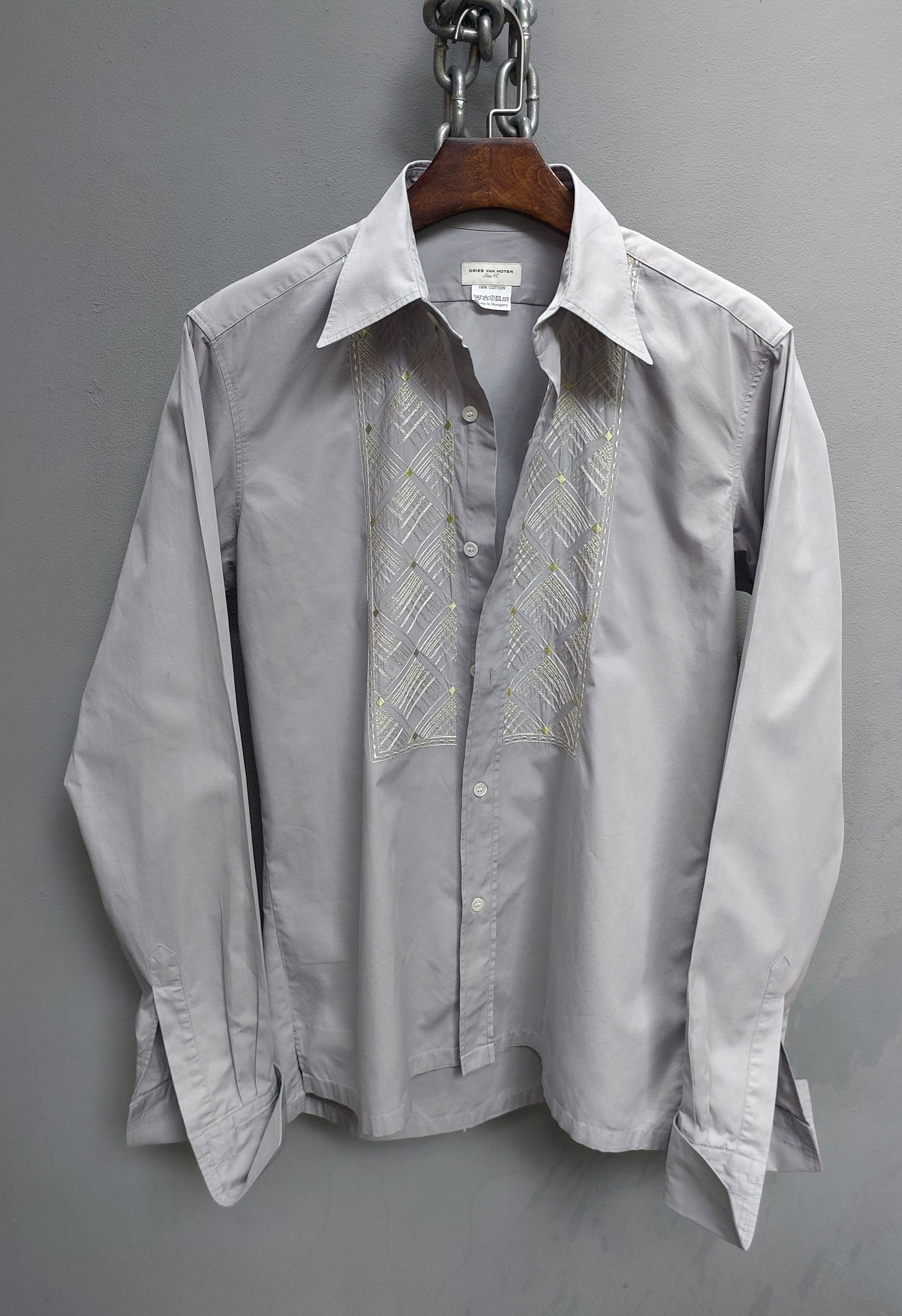 Dries Van Noten Cuff•links Embroidery Button Up