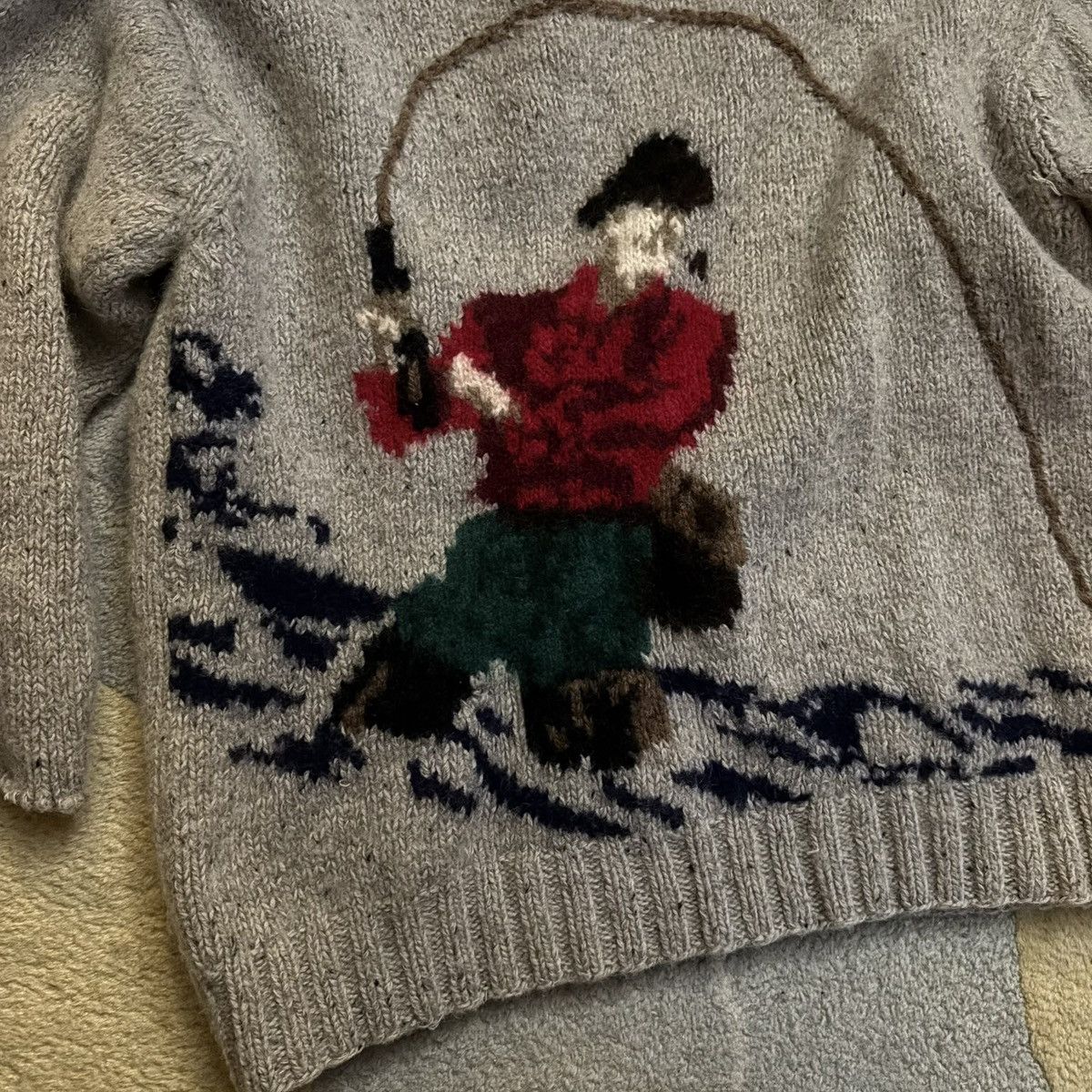 Tommy Hilfiger Vintage Tommy Hilfiger Knit Sweater Fisherman Size US L / EU 52-54 / 3 - 2 Thumbnail