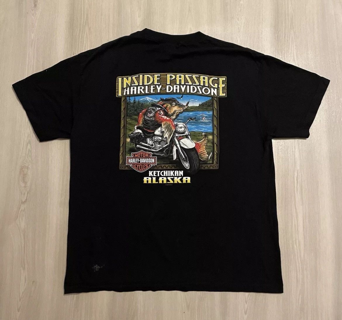 Harley Davidson 2012 Harley Davidson Alaska Smokin Sammy Shirt Mens XL Size US XL / EU 56 / 4 - 2 Thumbnail