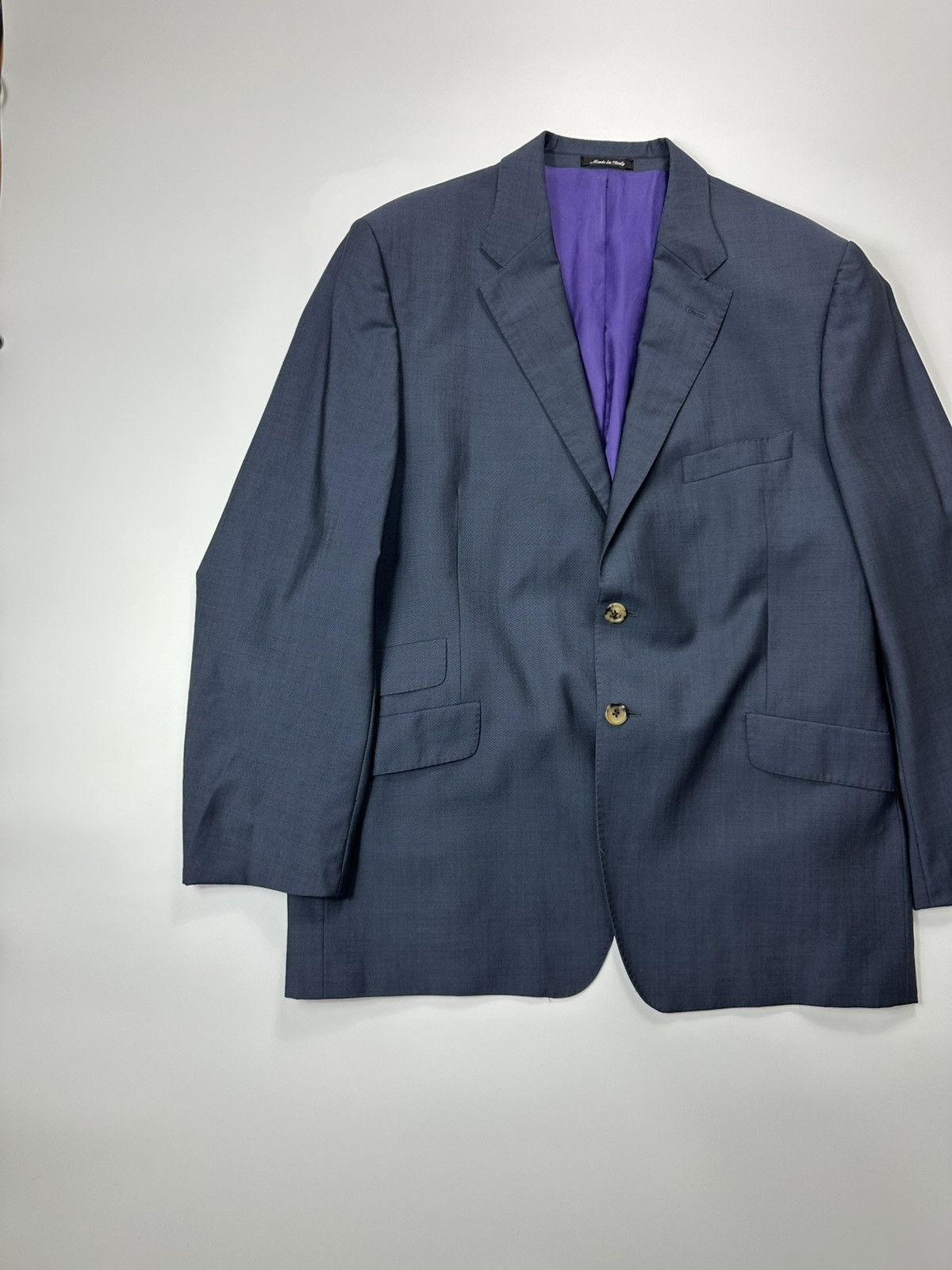 Paul Smith Paul Smith Classic Wool Blazer Men's 46R Blue Size 46R - 3 Thumbnail